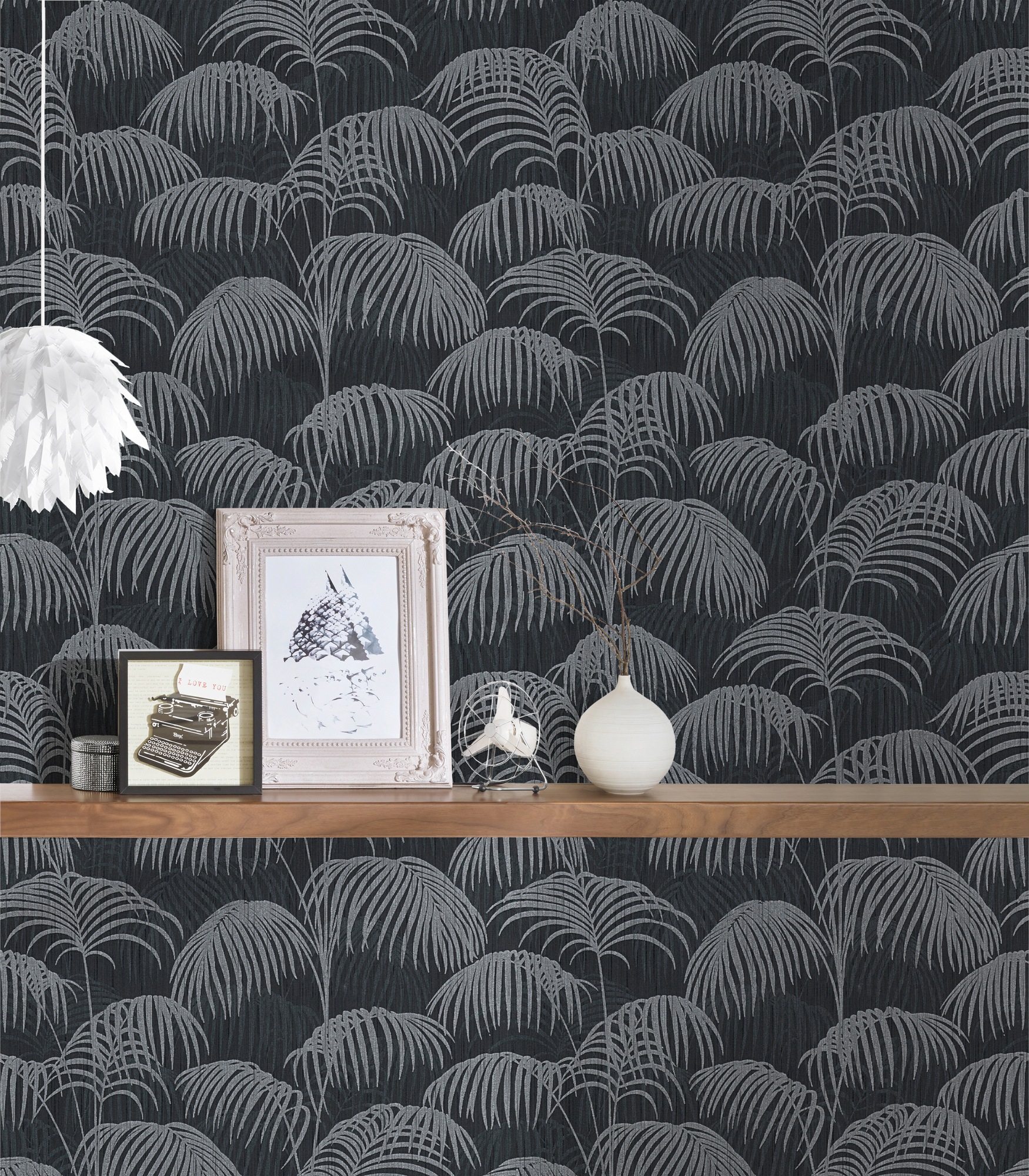 Architects Paper Textiltapete »Tessuto« Motiv | botanisch | floral samtig Dschungeltapete Tapete Palmen Tapeten Wohnzimmer Schlafzimmer Küche