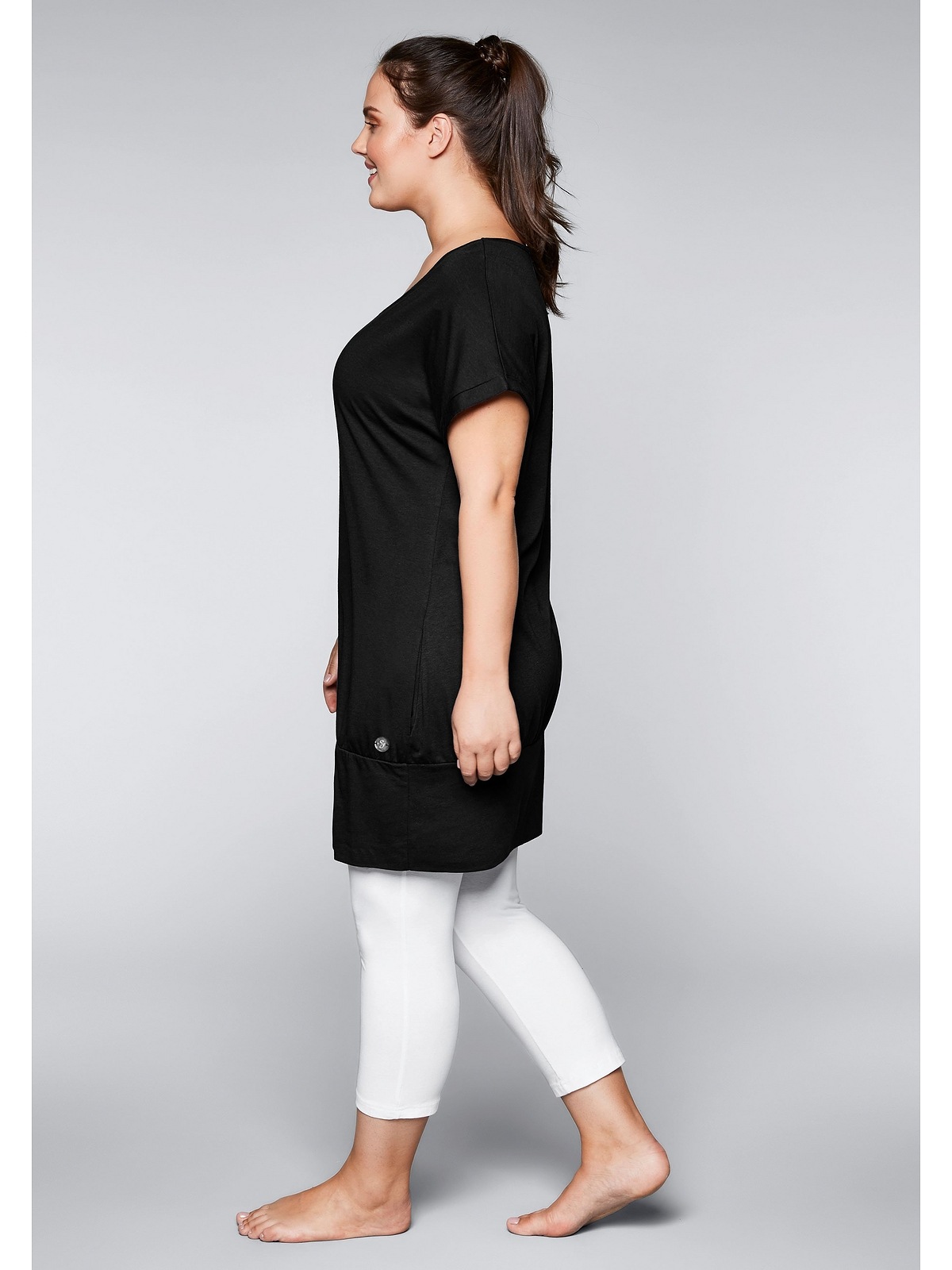 Sheego Shirtkleid »Große Größen«, mit seitlichen Eingrifftaschen
