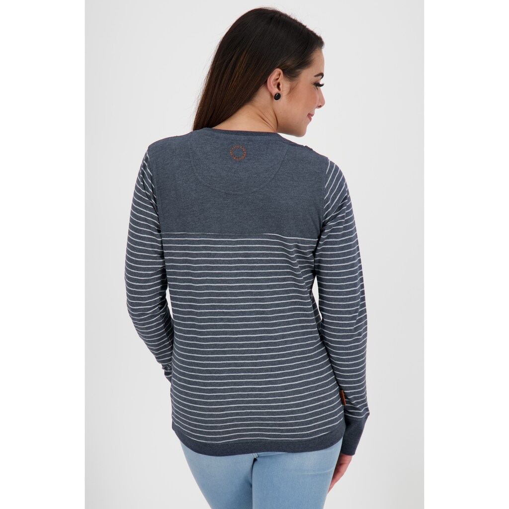 Damenmode Shirts & Sweatshirts Alife & Kickin Langarmshirt »ALIFE AND KICKIN LeonieAK Longsleeve Damen Longsleeve« marine Damenmode Shirts & Sweatshirts Alife & Kickin Langarmshirt »ALIFE AND KICKIN LeonieAK Longsleeve Damen Longsleeve« marine