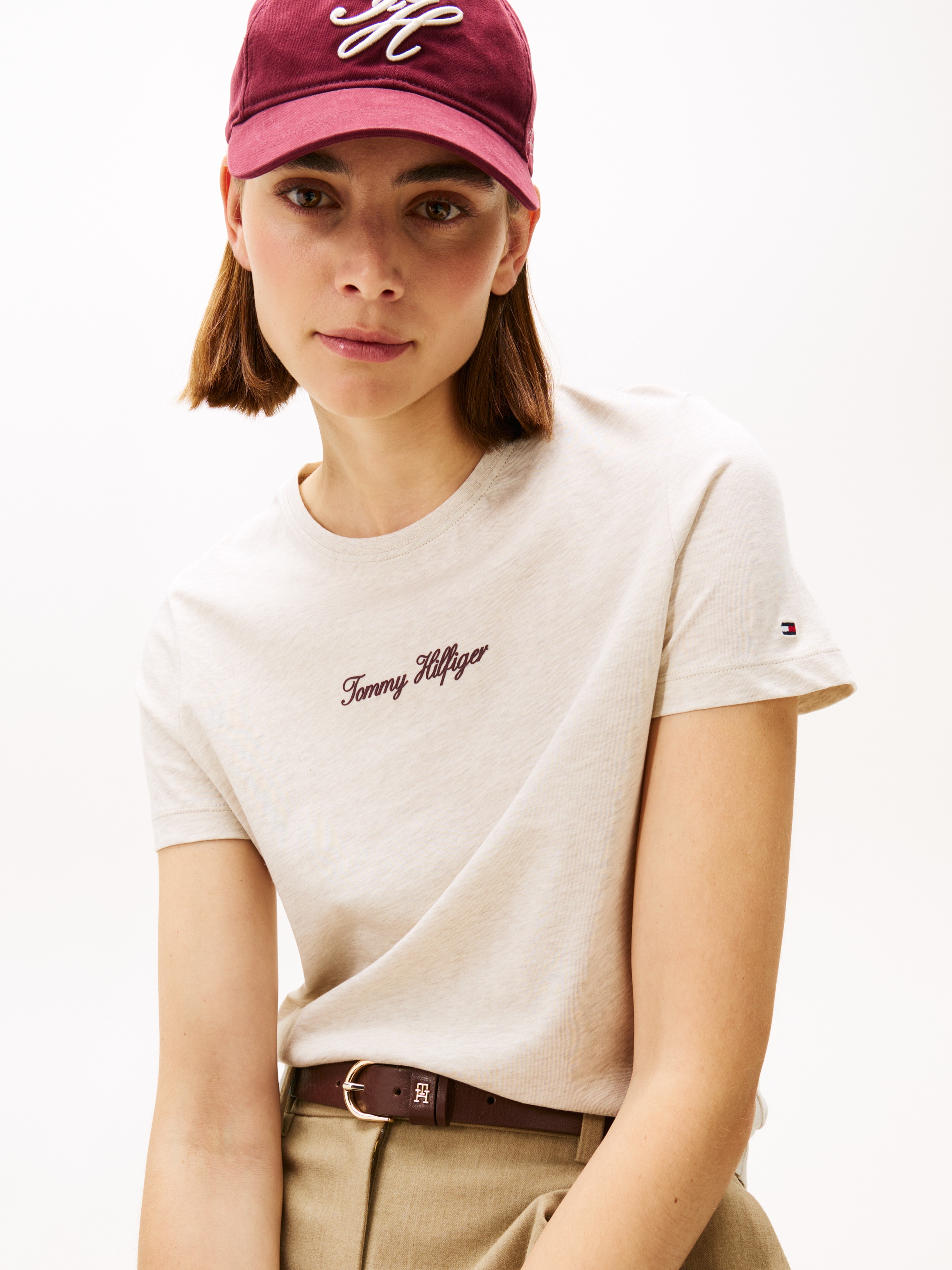 Tommy Hilfiger Kurzarmshirt "CLASSIC SCRIPT REG SS TEE" günstig online kaufen