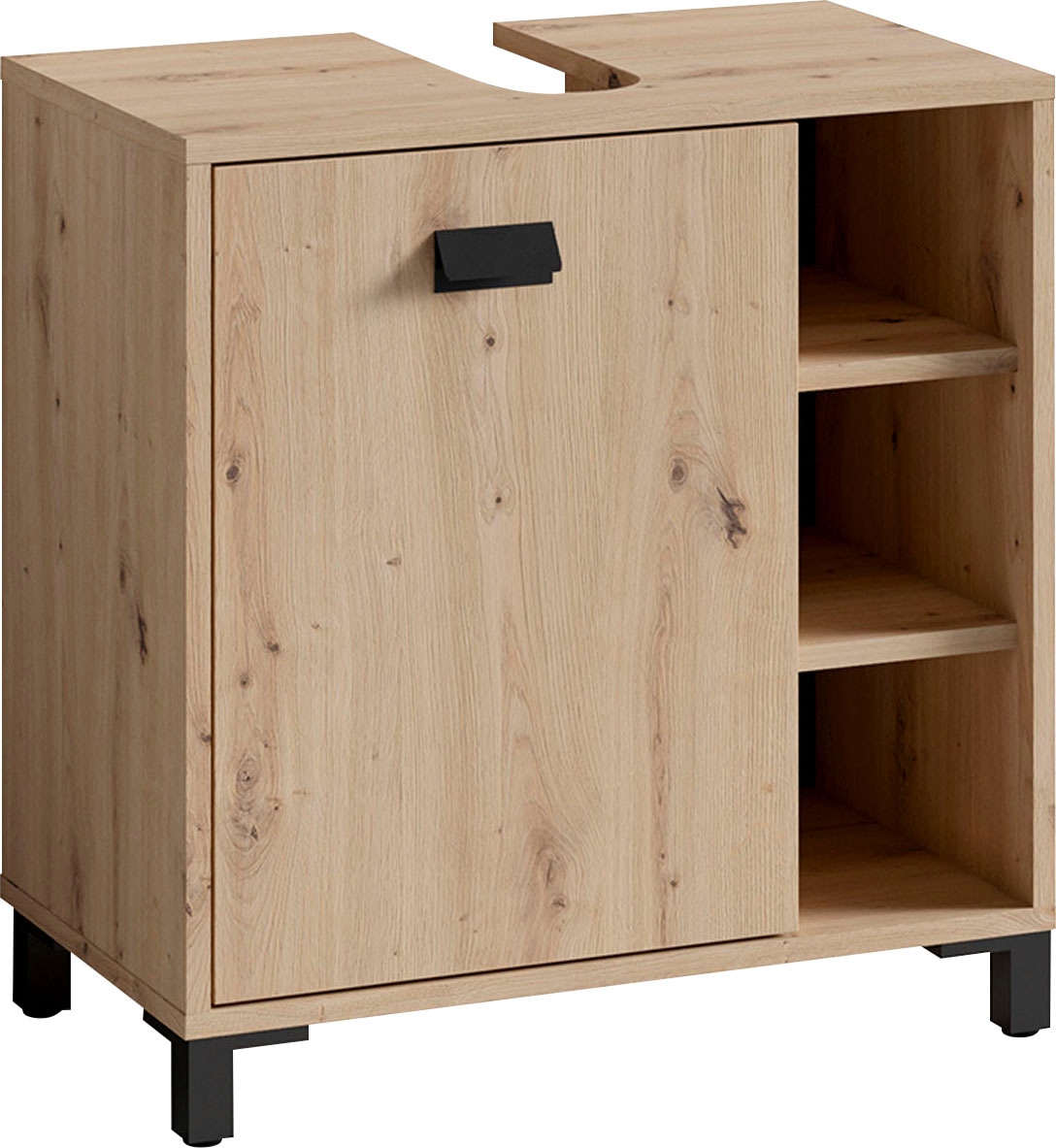 Waschbeckenunterschrank »Wellness«, Breite 60 cm, mit Syphonausschnitt, mit...