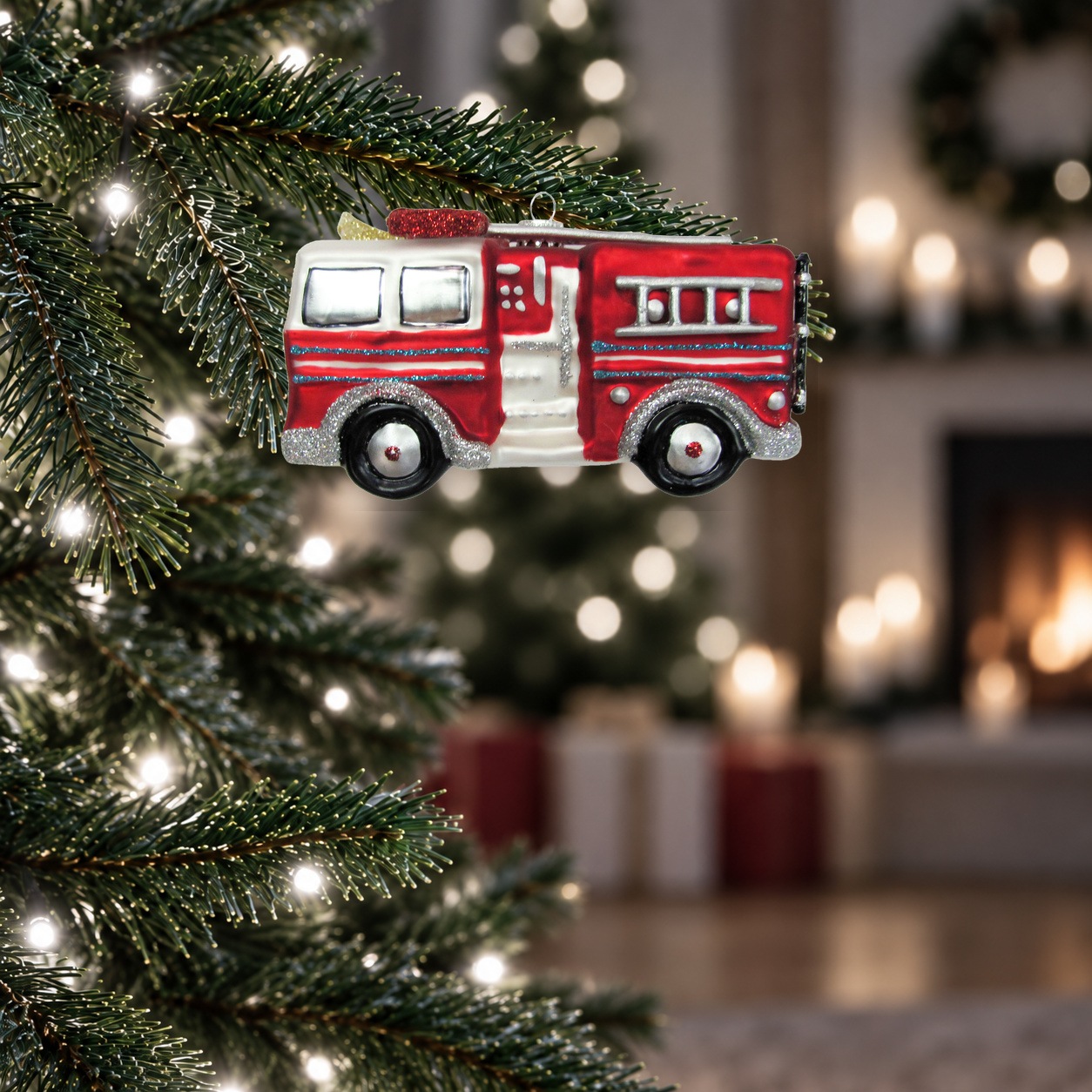 Krebs Glas Lauscha Christbaumschmuck »Feuerwehr« Glas, 1 Stück