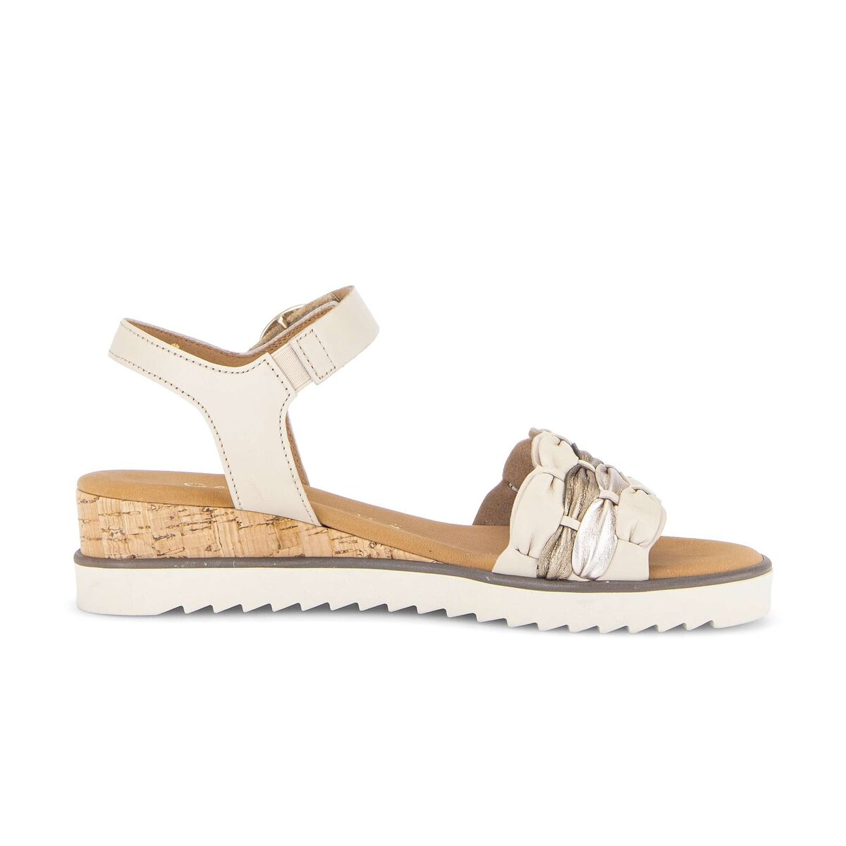 Riemchensandale GABOR "Riemchensandale", Damen, Gr. 42, beige, Schuhe Riemchensandale 5