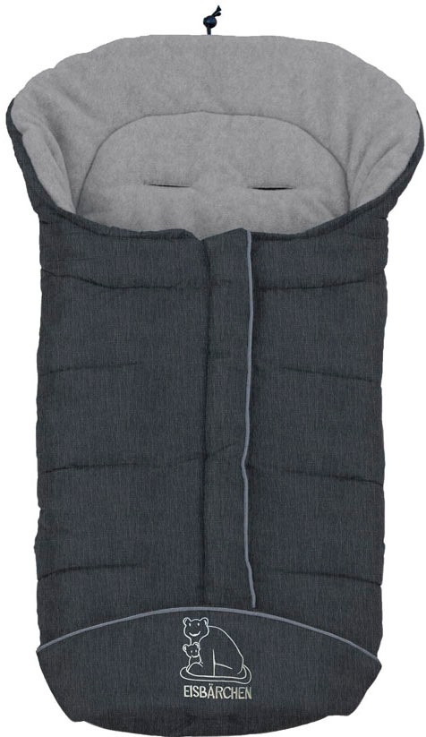 Heitmann Felle Fußsack "Eisbärchen - Winterfußsack Copy Fleece", mit Fleecefutter, Mumienform möglich, für Kinderwagen, 