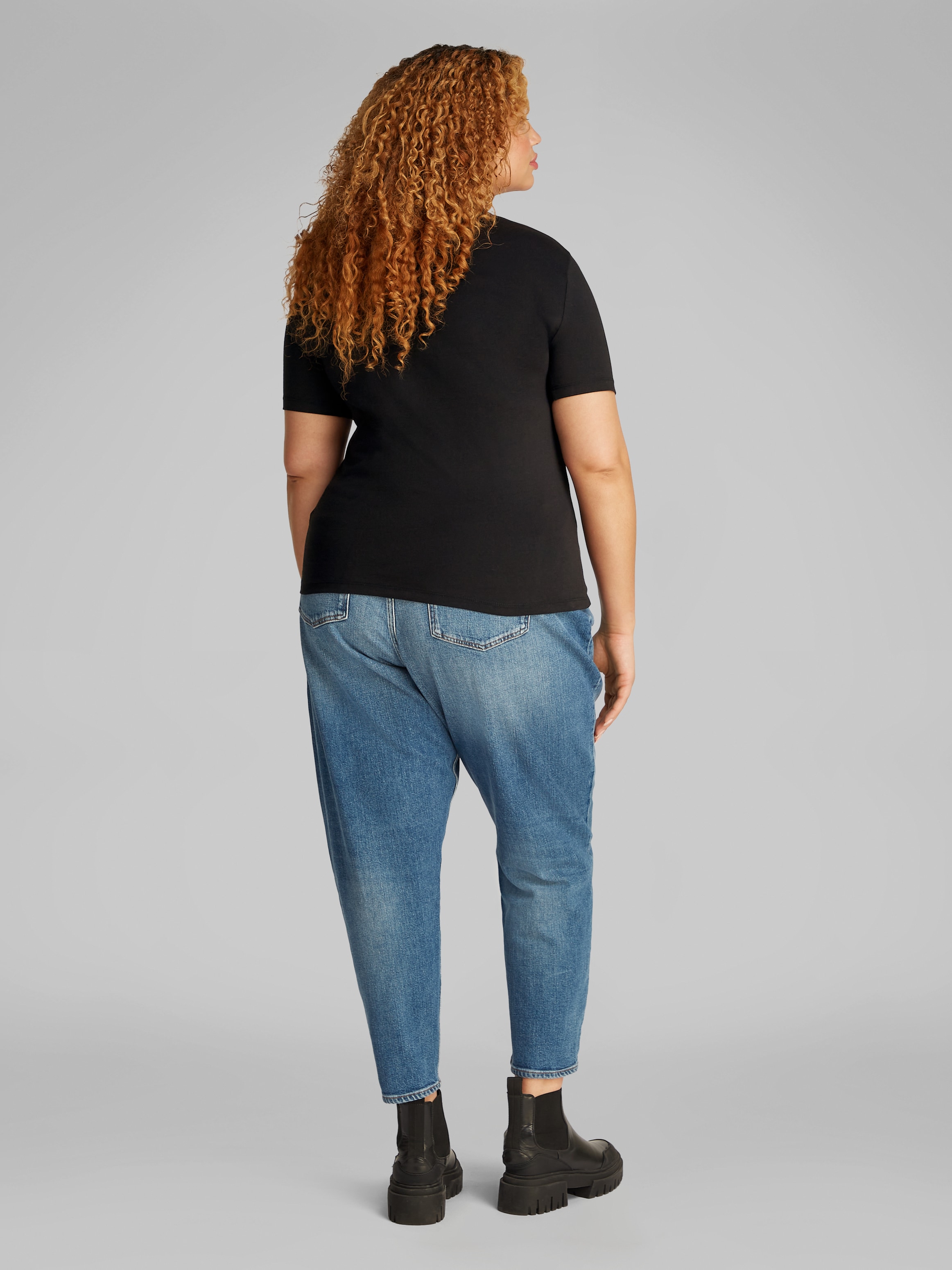 Calvin Klein Jeans Plus T-Shirt »PLUS WOVEN LABEL REGULAR TEE«, in großen Größen