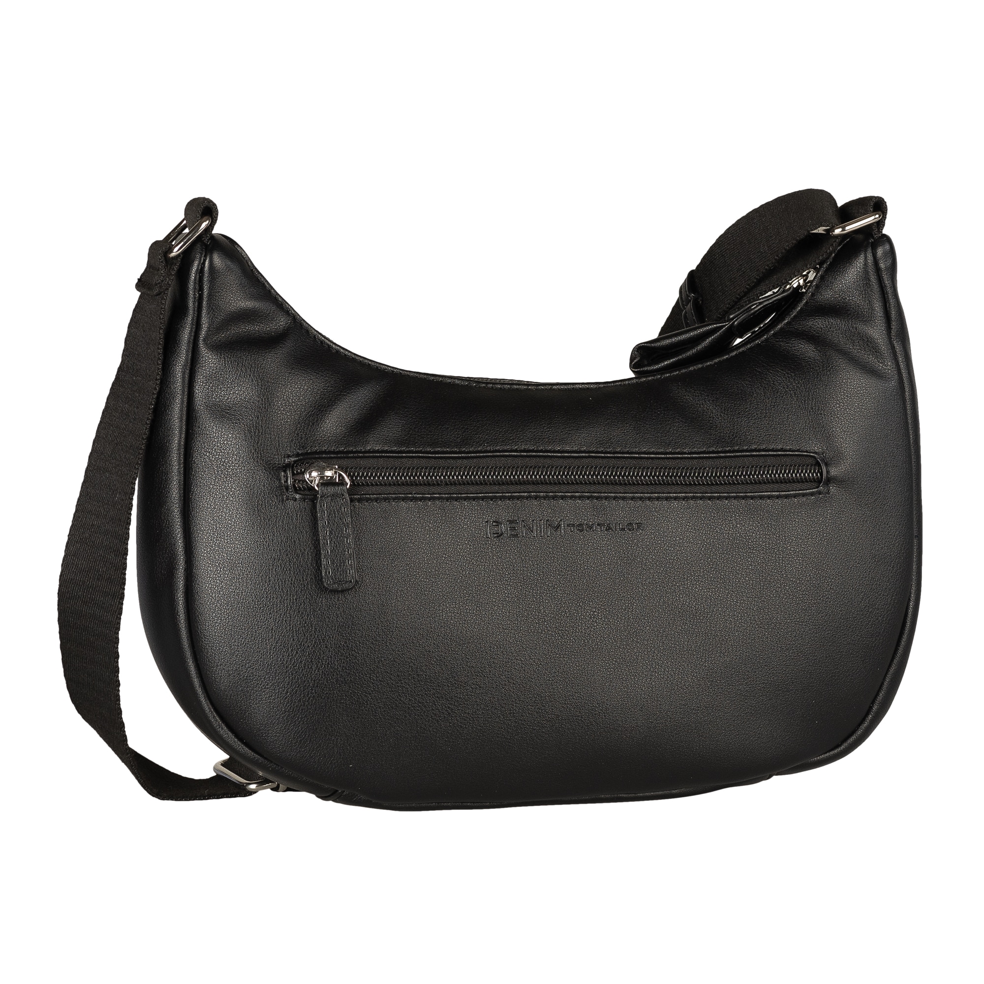 TOM TAILOR Denim Umhängetasche »Maye«, besondes soft wattiertes Lederimitat mit sportlichem Gewebeband
