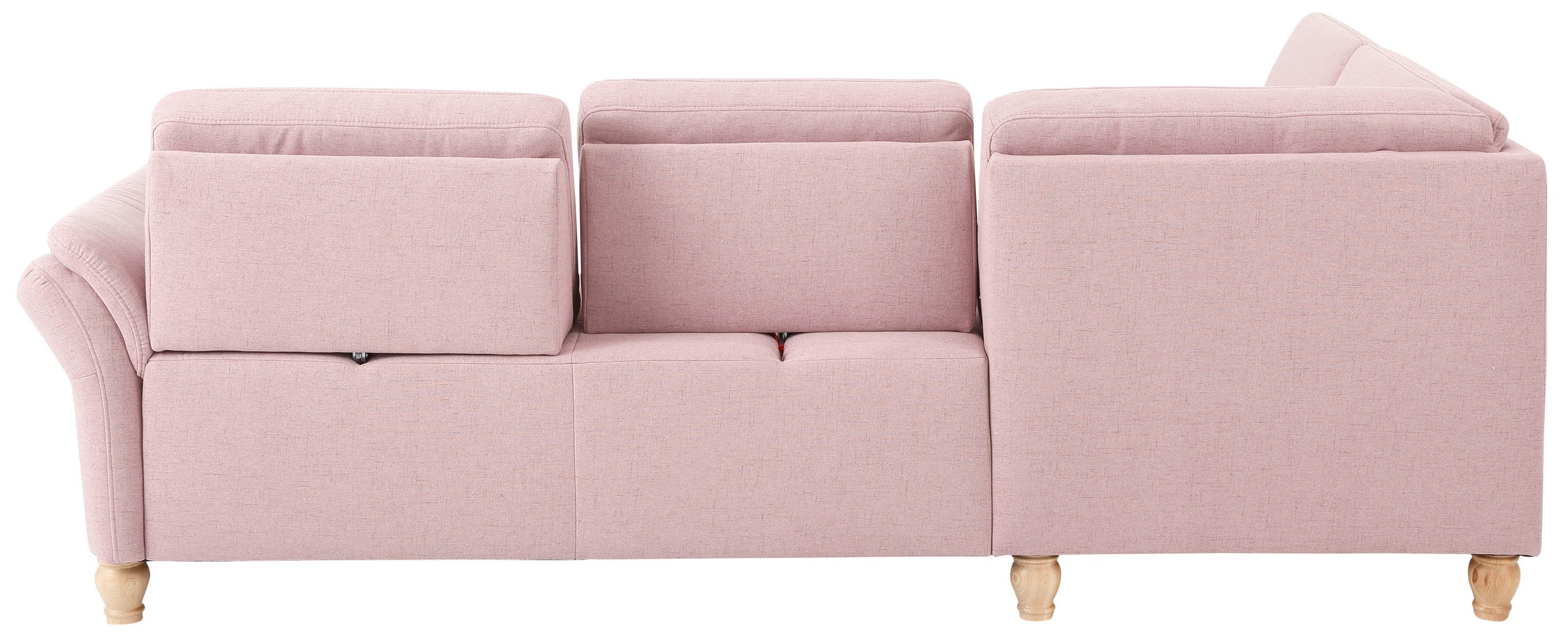 Home affaire Ecksofa »Palace L-Form« incl. Sitztiefenverstellung, wahlweise mit Bettfunktion und Stauraum