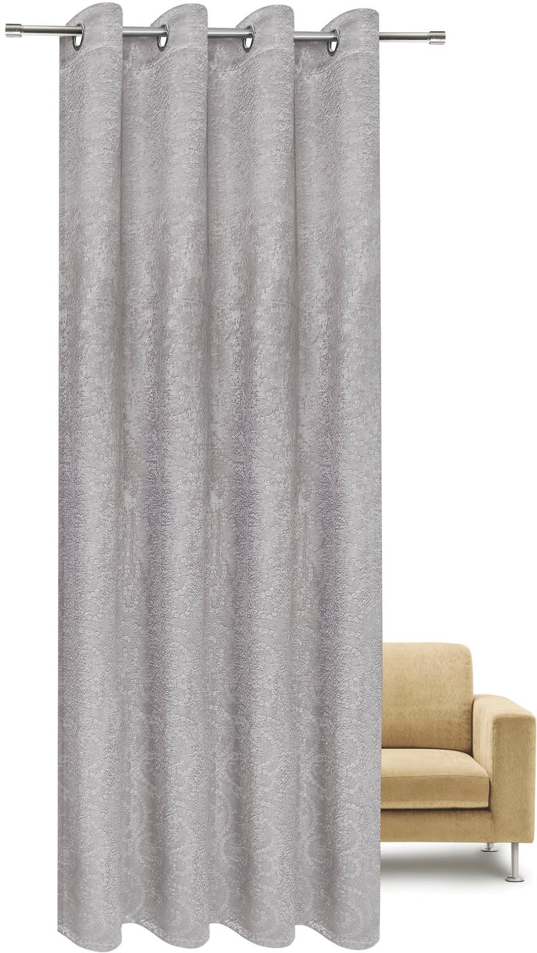 Thumbnail - Gerster Gardine "Caron" Ösen 1 Stk. tlg. Deko Ösenschal "Caron" mit Prägung