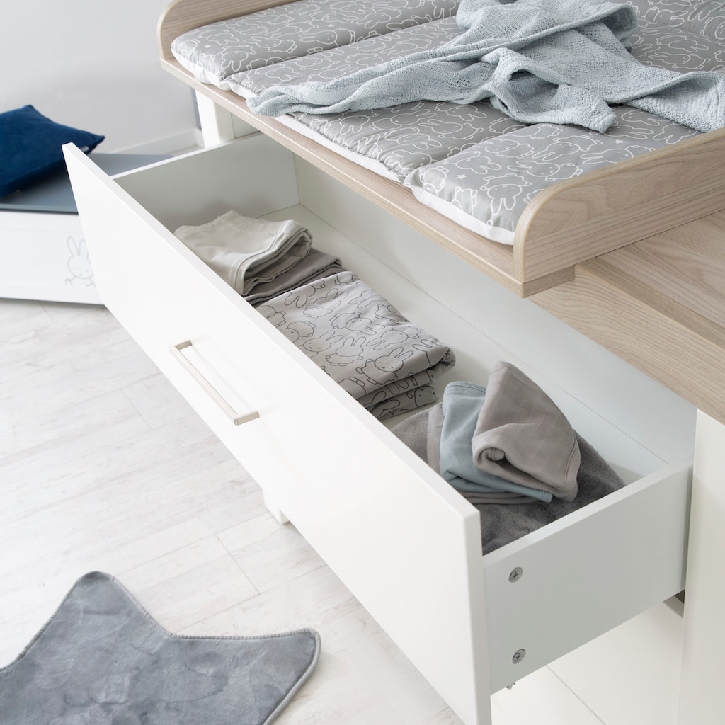 roba® Babyzimmer-Komplettset »Lucy«, (Set, 3 St., Gitterbett, Schrank, Wickelkommode)