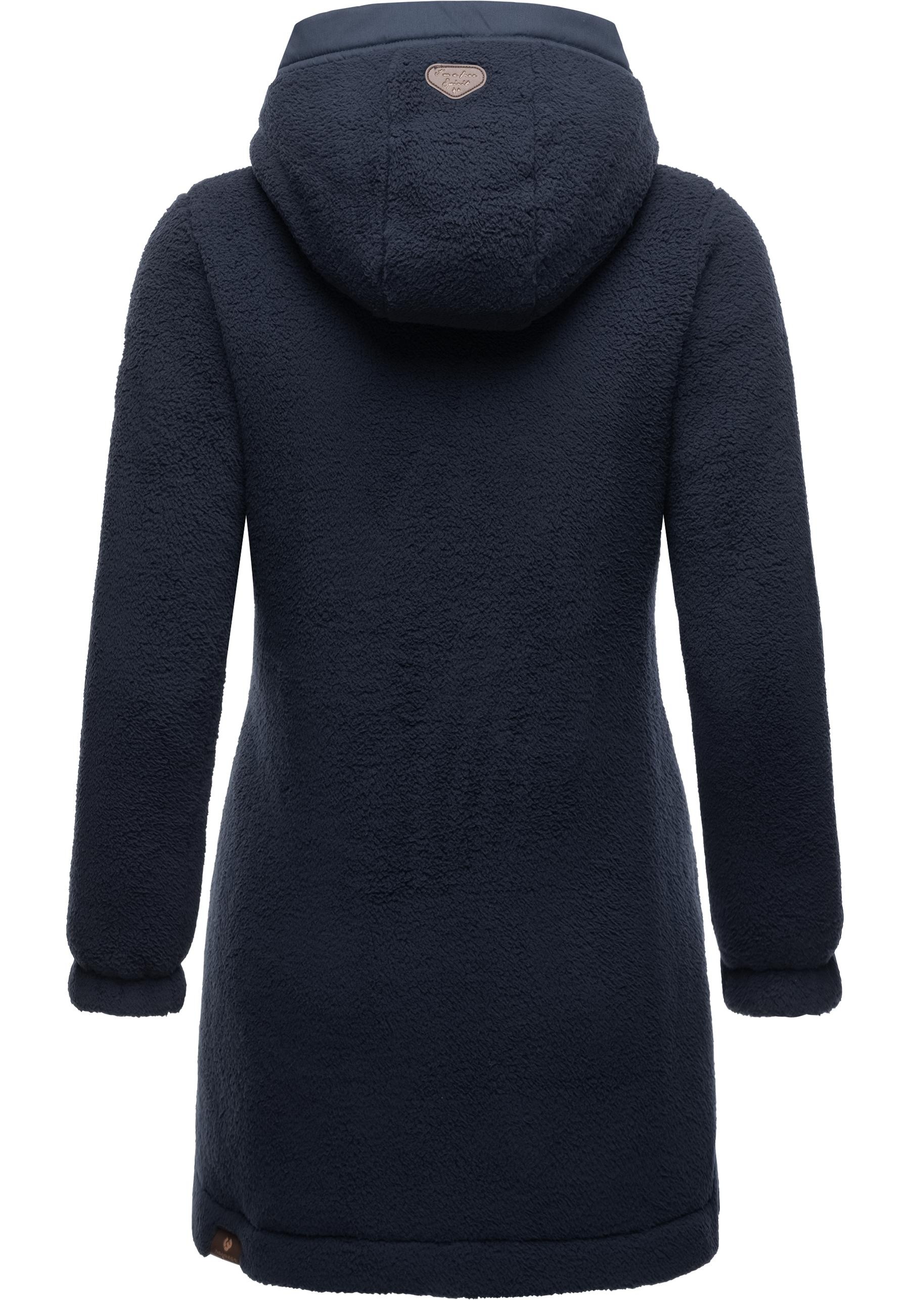 Ragwear Outdoorjacke »Cousy«, mit Kapuze, flauschige Übergangsjacke mit Teddyfell und Kapuze