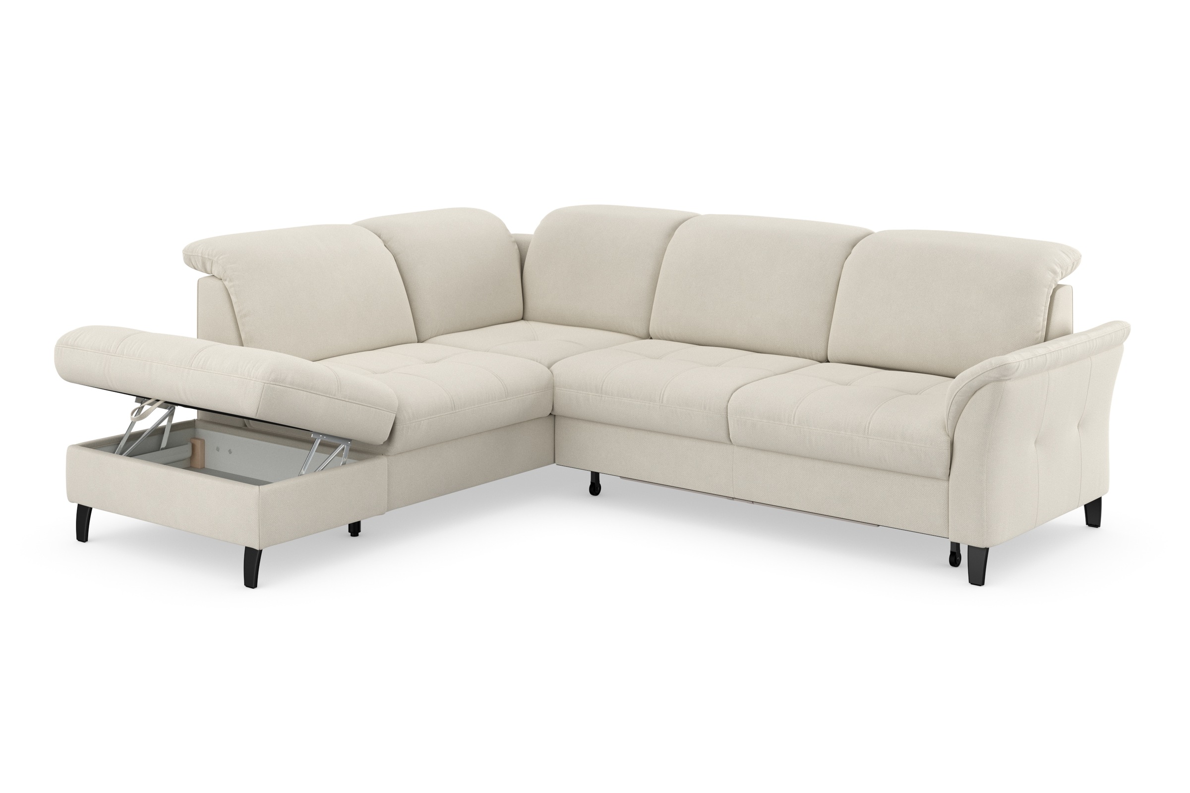 sit&more Ecksofa »Maggiore L-Form«, wahlweise mit Kopfteilverstellung, Bettfunktion und Stauraum