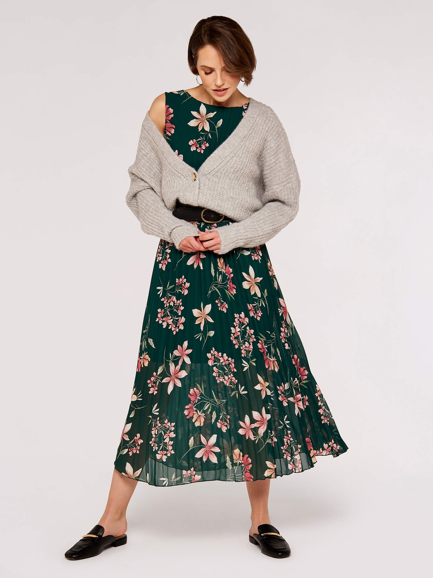 Apricot Druckkleid »Midikleid« beidseitig tragbar