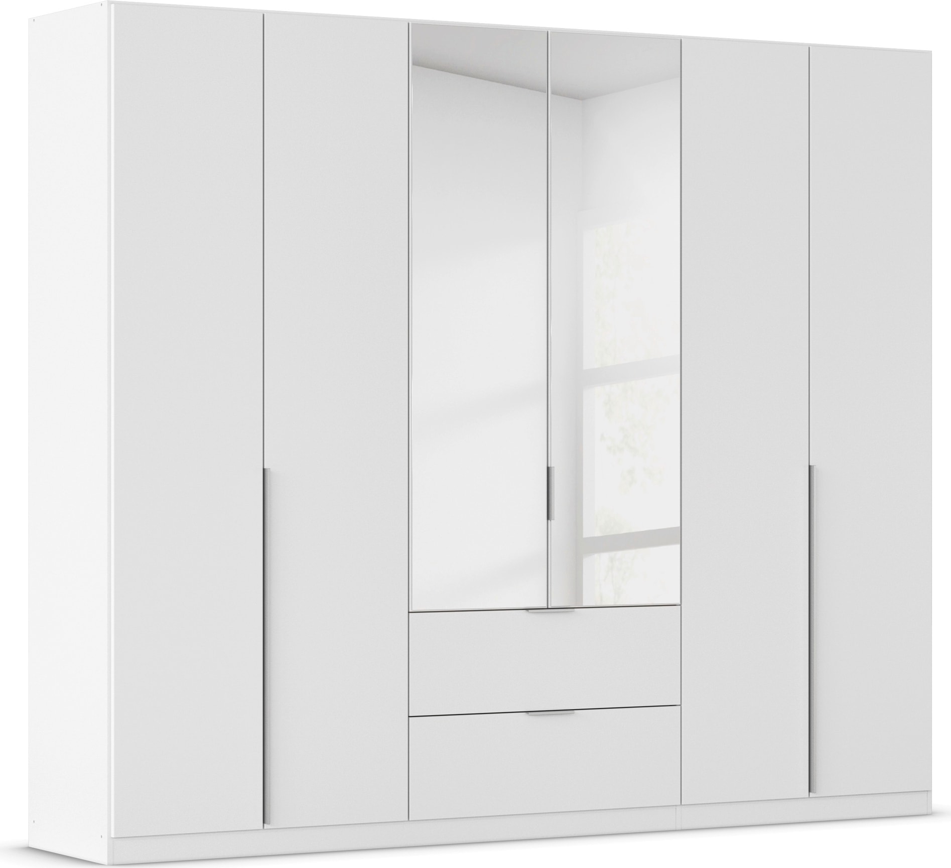 OTTO home Drehtürenschrank "Kleiderschrank Schrank Garderobe AGORDO mit Dekor- oder Hochglanzfront" in zwei Griff-Farben, Breiten 91-360 cm, mit Außenschubkästen, in 7 Breiten und 2 Höhen MADE IN GERMANY