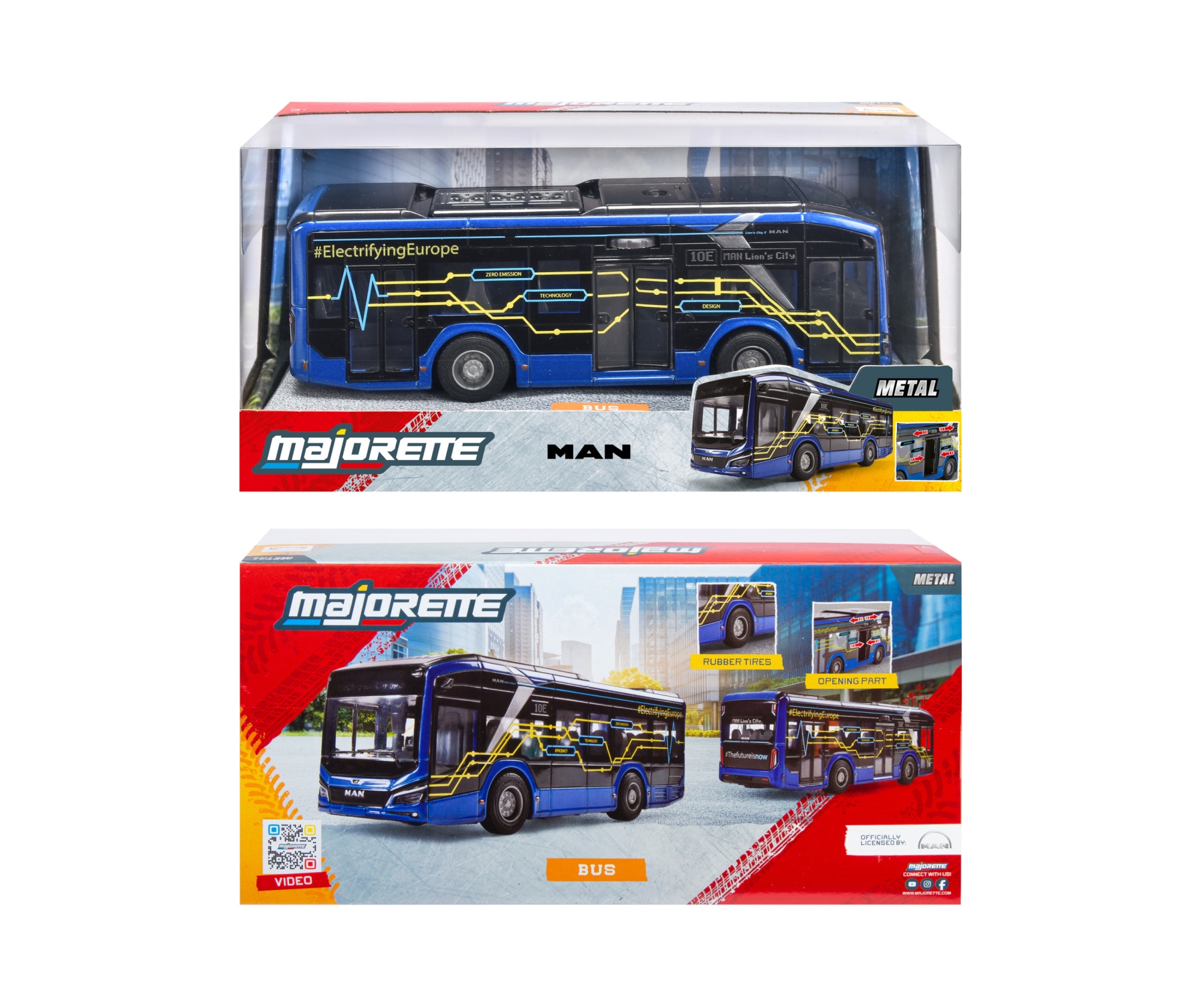 majORETTE Spielzeug-Bus »MAN Lion's City 10 E«
