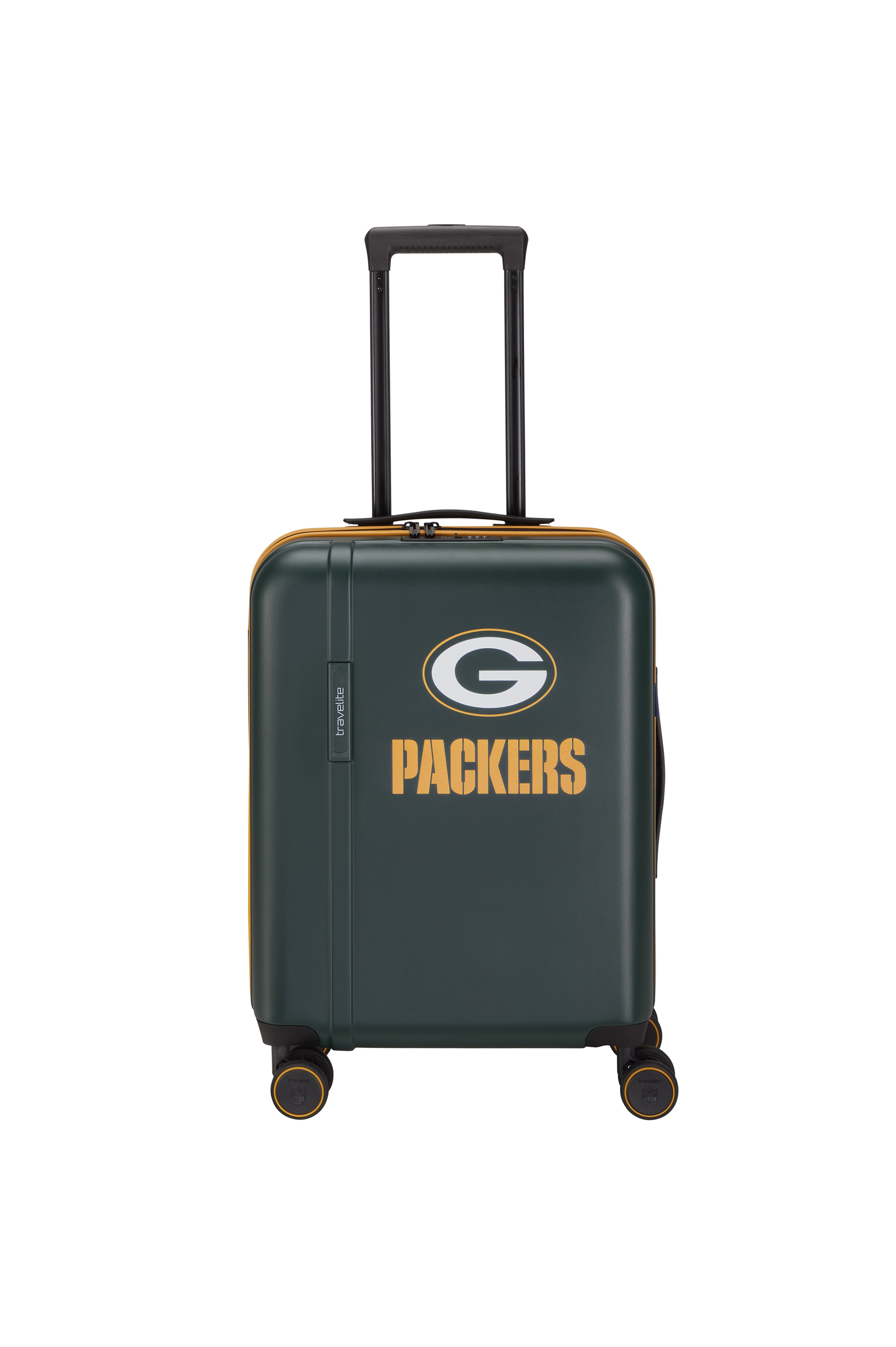 travelite "travelite x NFL Koffer Hartschale" 36 l 4 Rollen mit TSA-Schloss und 4 Doppelrollen – offizielles NFL-Teamdesign