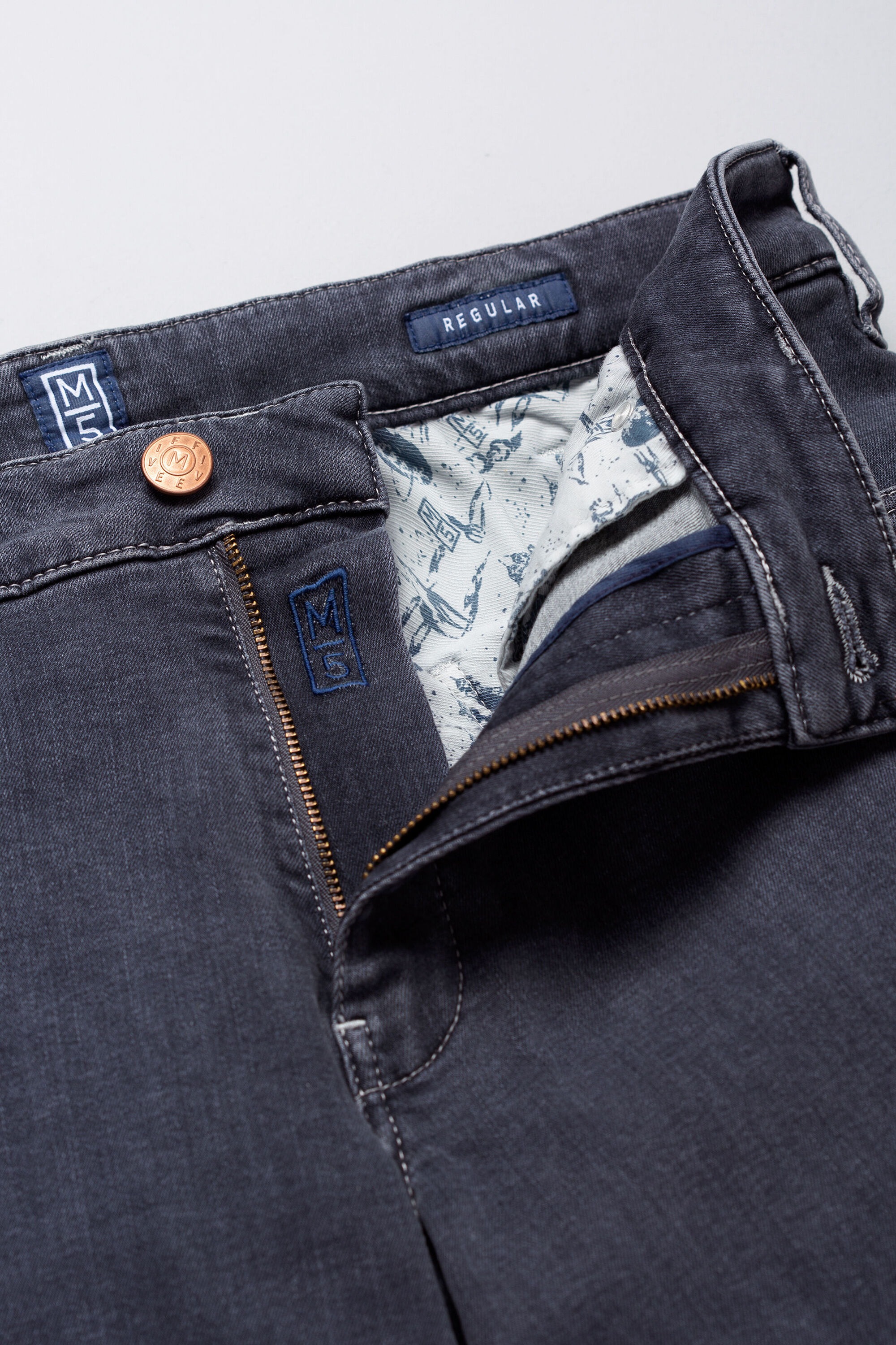 MEYER 5-Pocket-Jeans »M5 Regular«, Nachhaltig in Europa hergestellt