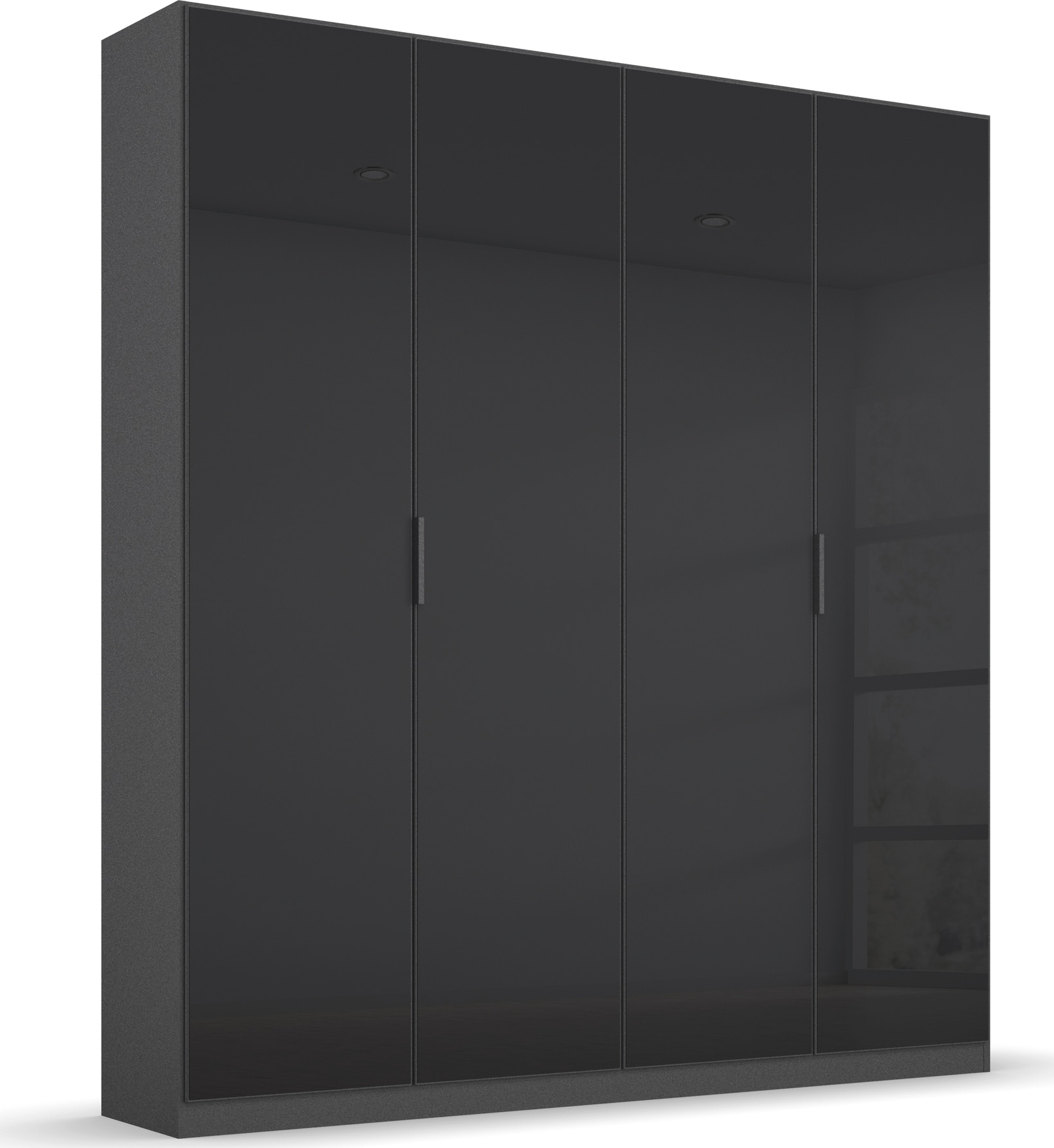 rauch Drehtürenschrank »Kleiderschrank Schrank Garderobe KOLUNA mit hochwertiger Glasfront«, inkl. 2 Innenschubladen sowie extra Einlegeböden MADE IN GERMANY