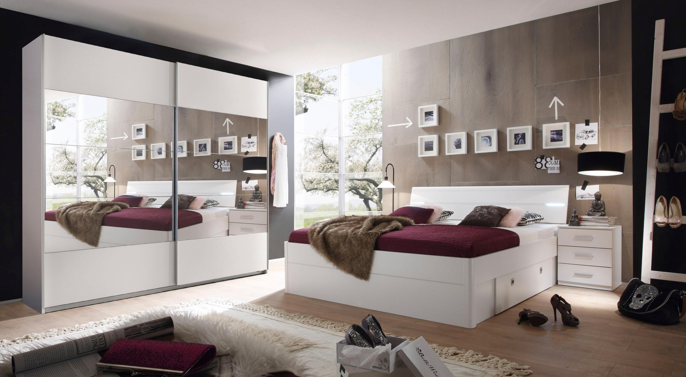 schlafkontor schlafzimmer set mars in 2 ausfuhrungen kaufen baur