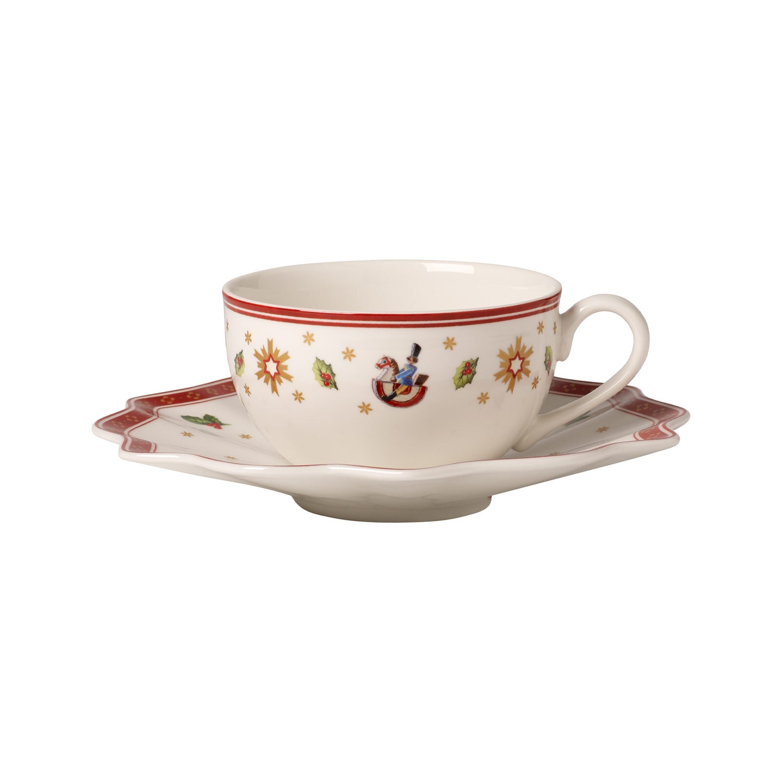 Villeroy & Boch Tasse "Kaffeetasse mit Untertasse Toys Delight 170 ml bunt" Handwäsche wird empfohlen, Mikrowellengeeignet