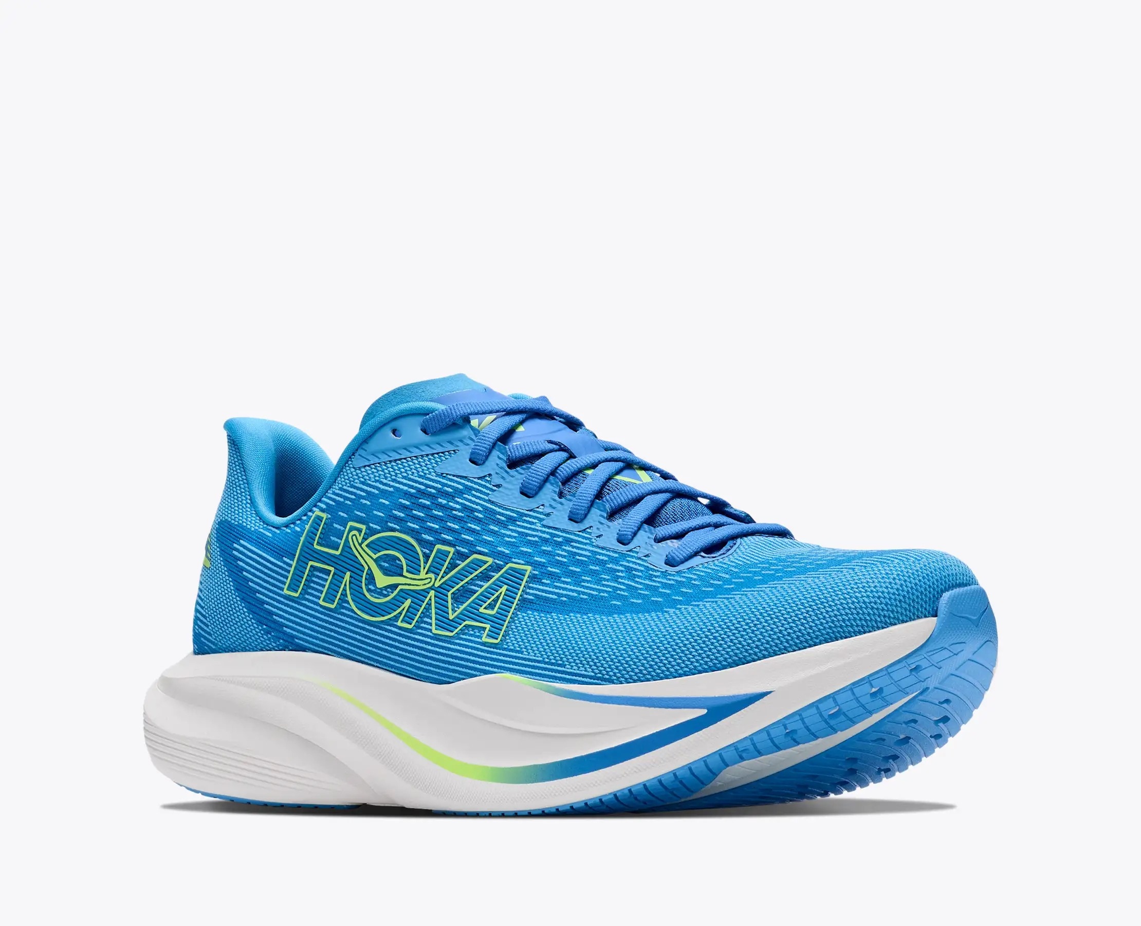 Hoka One One "Mach 7" mit EVA-Dämpfungstechnologie, atmungsaktives Obermaterial