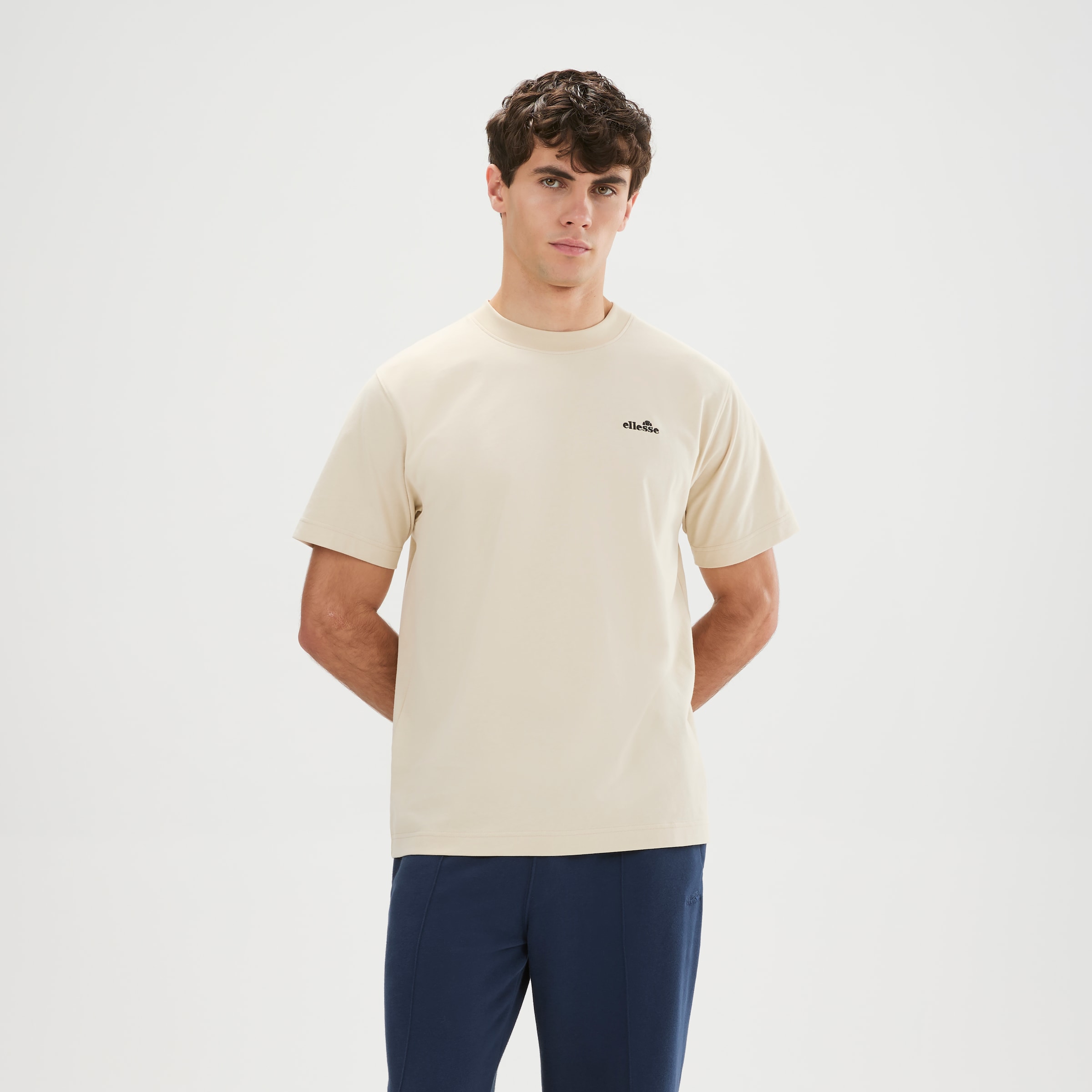 Ellesse T-Shirt "ACCIANO T-SHIRT" Kurzarm, mit Rundhalsausschnitt, ohne Verschluss, aus Baumwolle