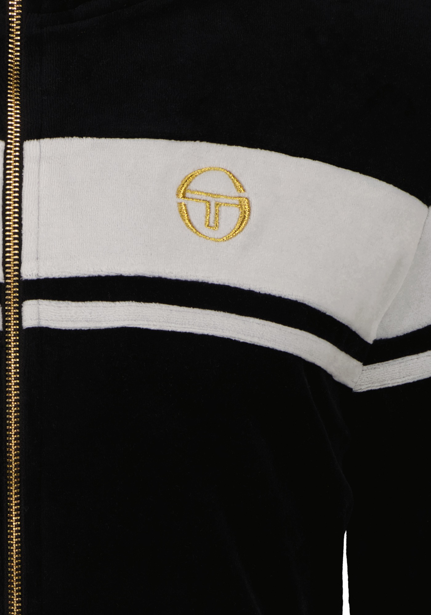 Sergio Tacchini Trainingsjacke »DAMARINDO VELOUR TJ Herren«, ohne Kapuze, Trainingsjacke Herren, Trackjacket, Velour, Sportjacke, Outdoor, Sale