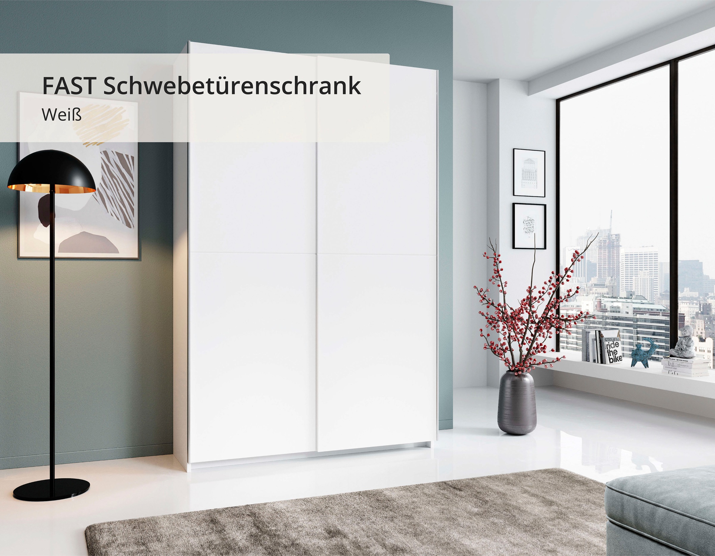 Schlafkontor Schwebetürenschrank "Heimo/Fast Schrank Kleiderschrank Gardero günstig online kaufen