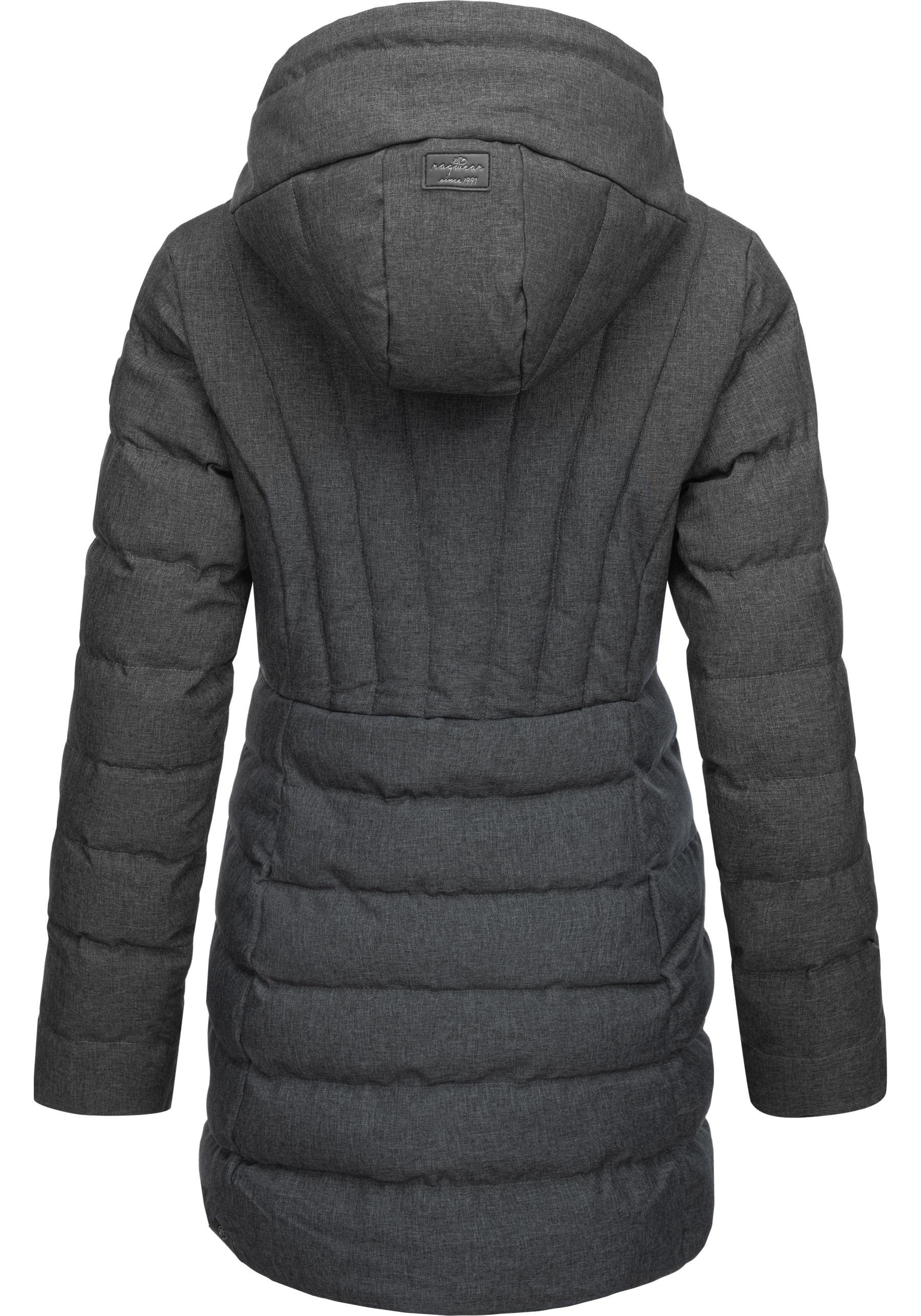 Ragwear Kurzmantel »Ashanta«, Wasserdichter Winterparka mit gefütterter Kapuze