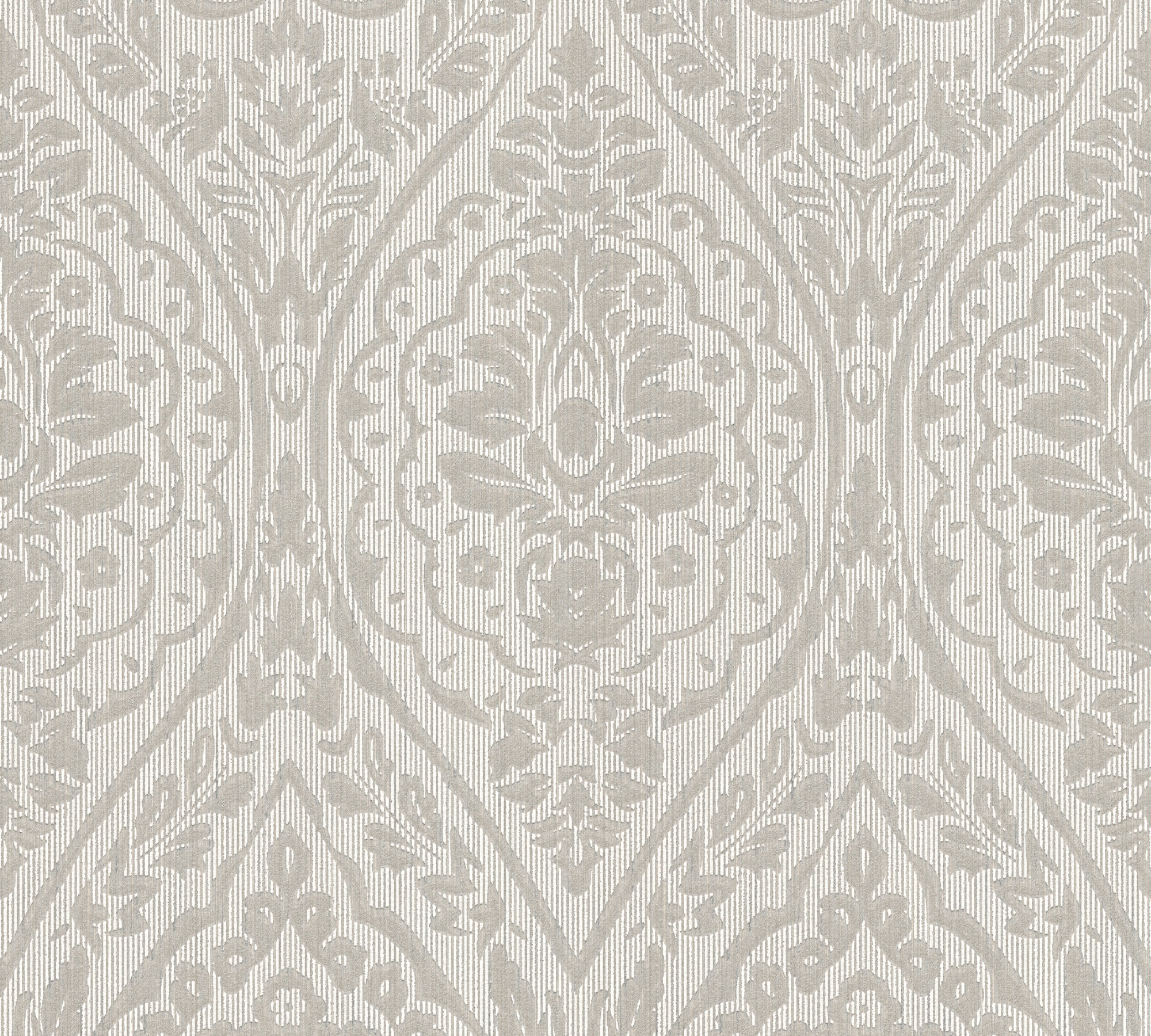 Architects Paper Textiltapete "Tessuto" Barock gemustert ornamental samtig Tapete Streifen Tapeten Wohnzimmer Schlafzimmer Küche modern Flur Büro