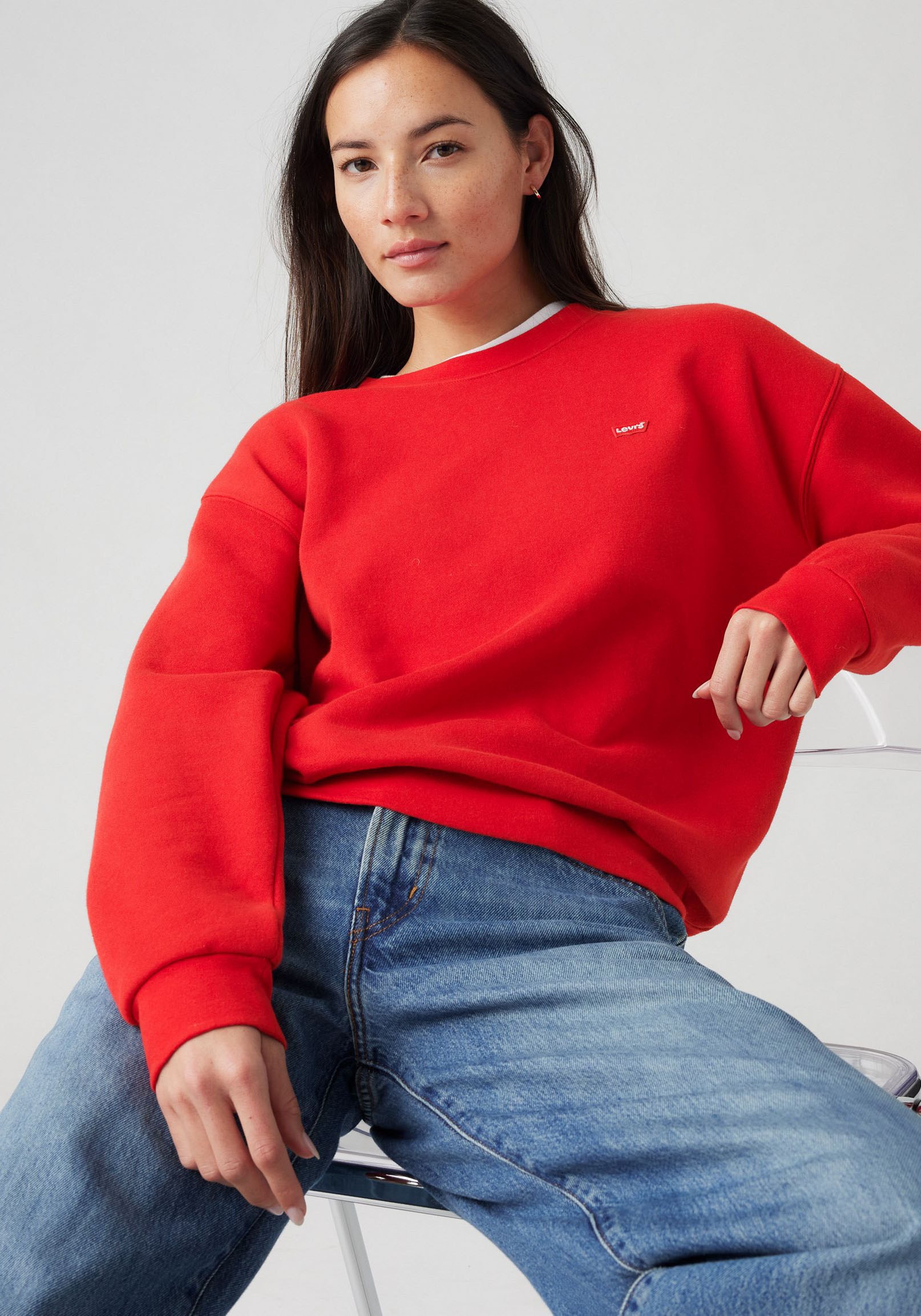 Levis Sweatshirt "EVERYDAY CREW SWEATSHIRT", mit kleinem Logo auf der Brust günstig online kaufen