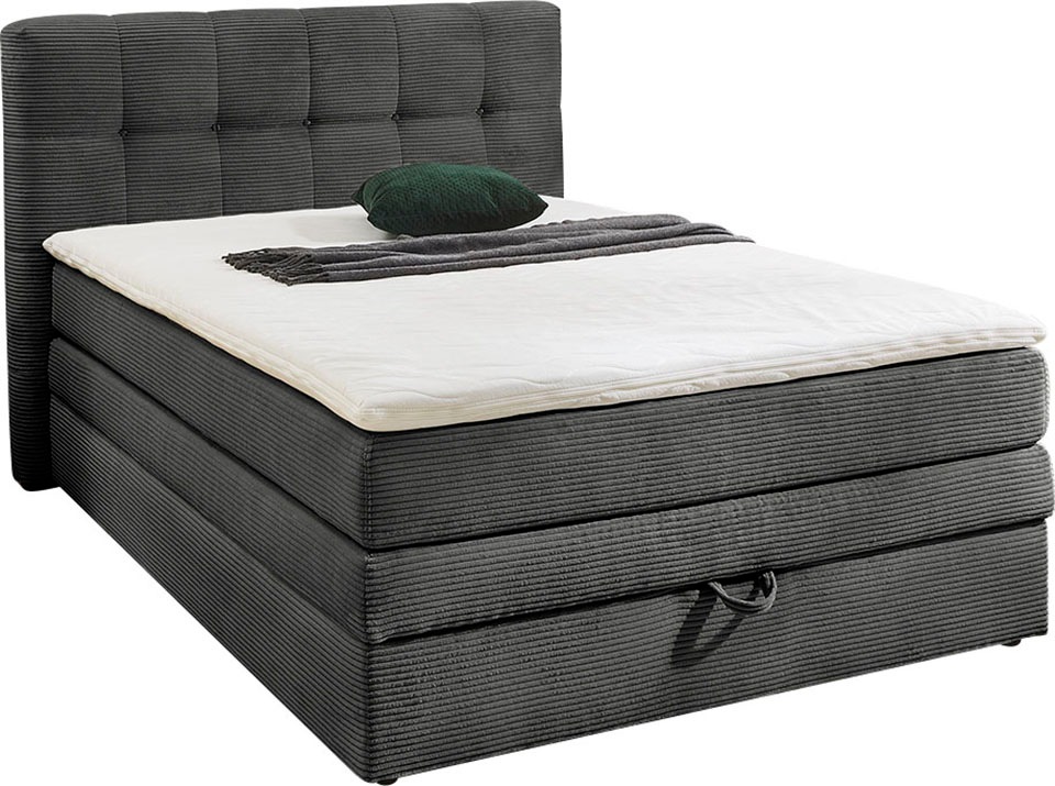 Jockenhöfer Gruppe Boxspringbett "Amy" mit Bettkasten und Kaltschaum-Topper günstig online kaufen