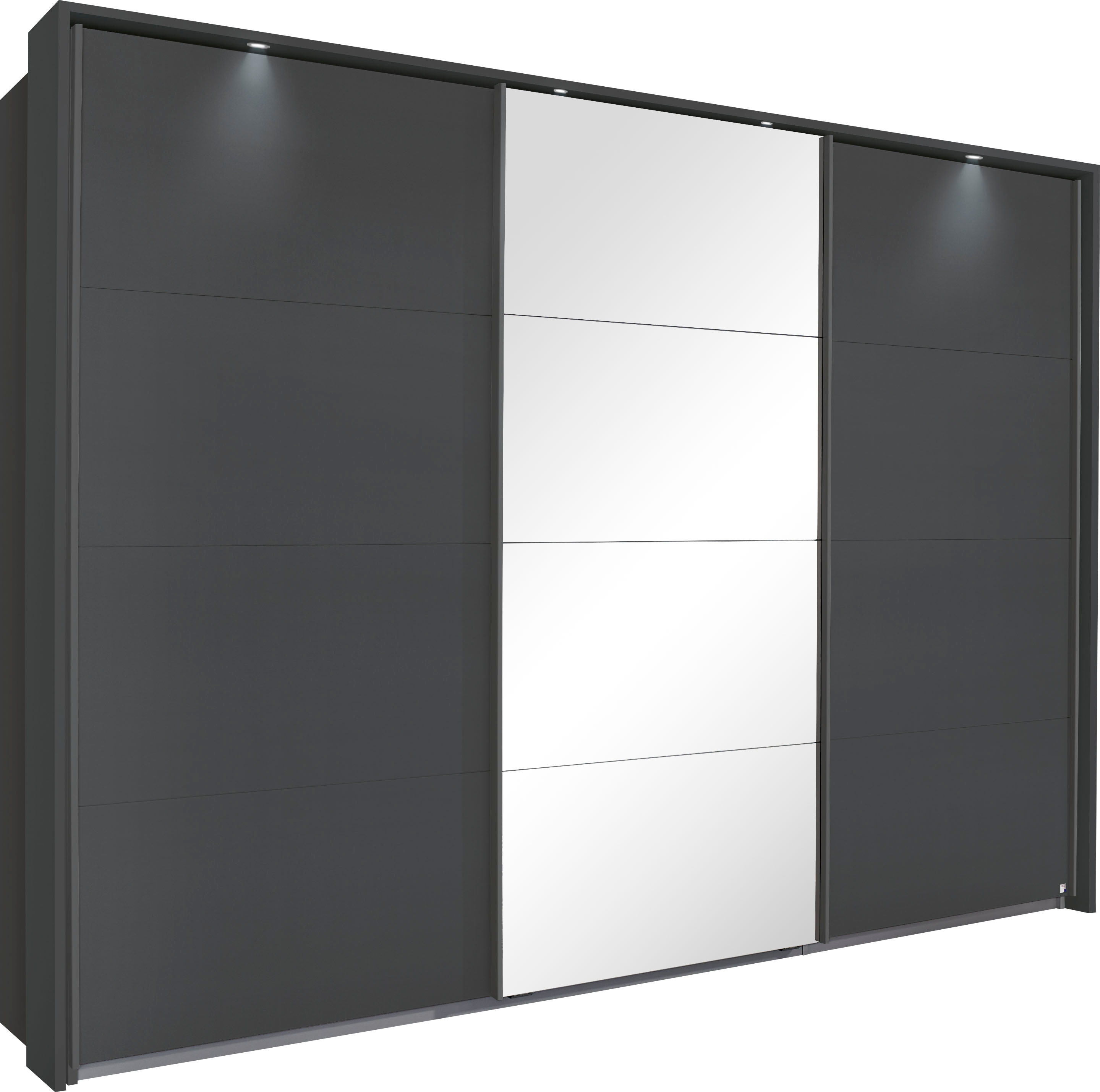 OTTO home Kleiderschrank "Mehrzweckschrank Aktenschrank Möbel Mietswohnung Schlafzimmer TUBONA" Breiten 278/368 cm, Höhen 214/233 cm inkl. Passepartout, Beleuchtung, mit umfangreicher Innenausstattung und Passepartout MADE IN GERMANY