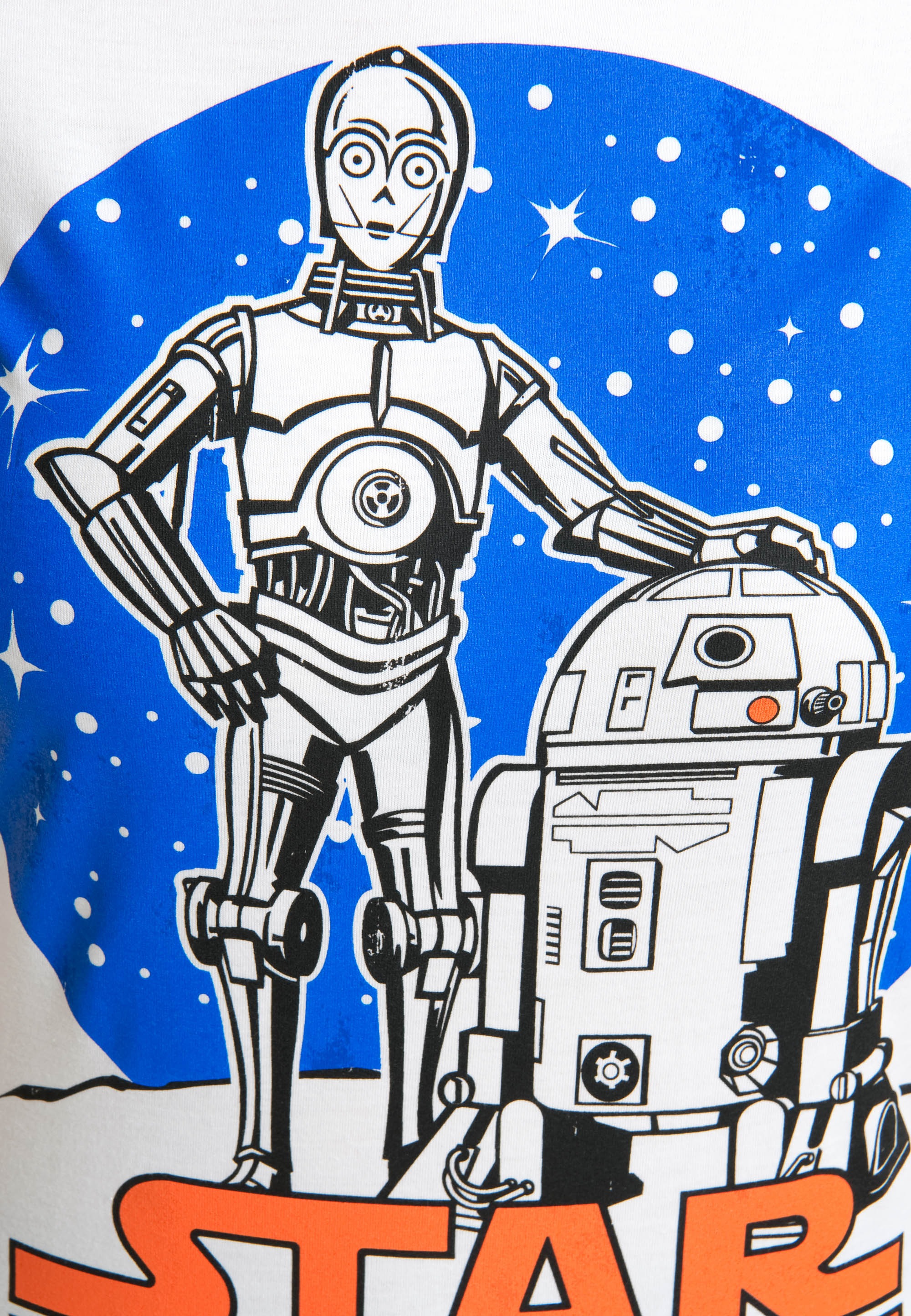 LOGOSHIRT T-Shirt »Star Wars Droids«, mit coolem Retro-Druck