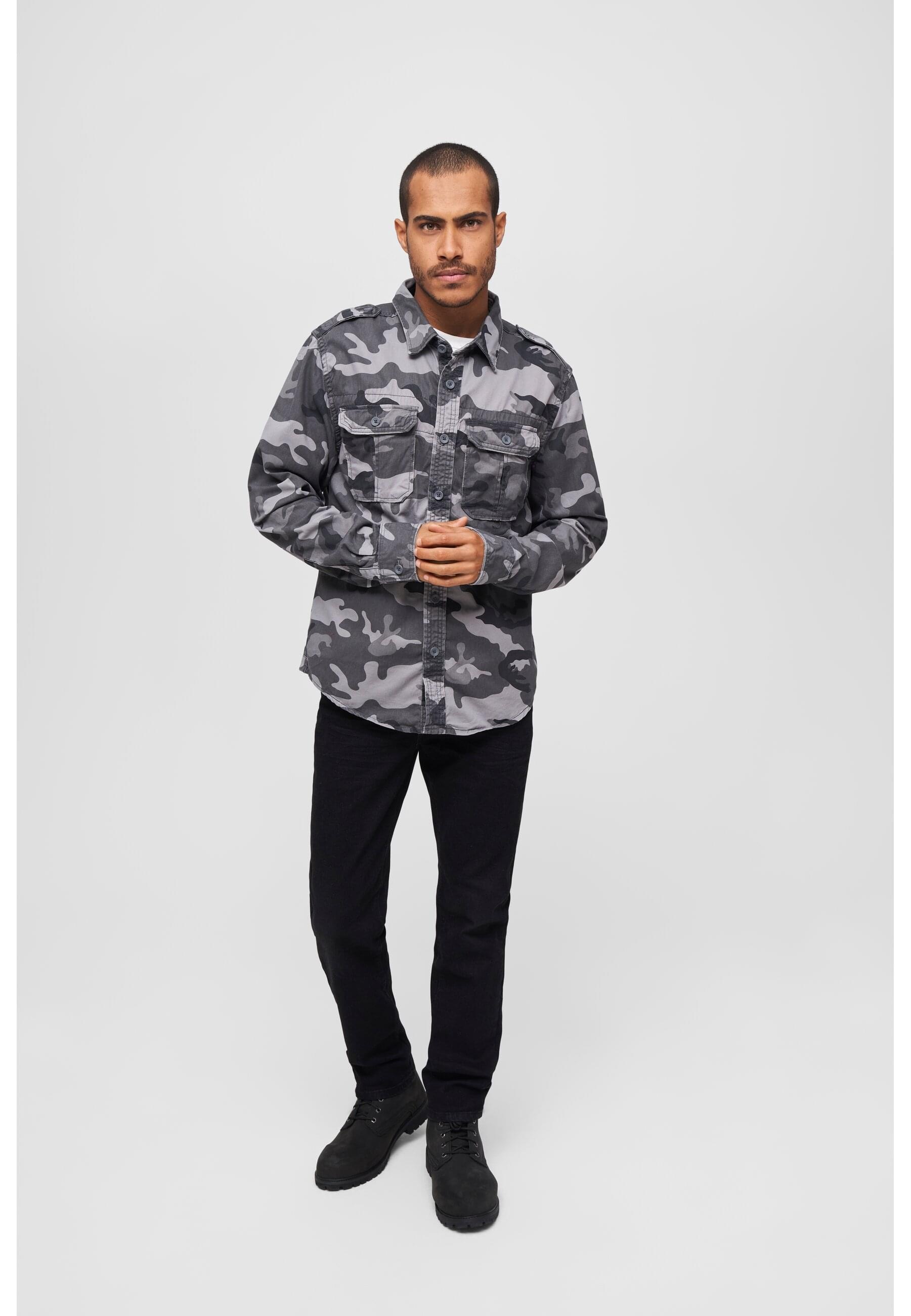 Brandit Langarmhemd »Brandit Herren Vintage Shirt«, (1 tlg.)