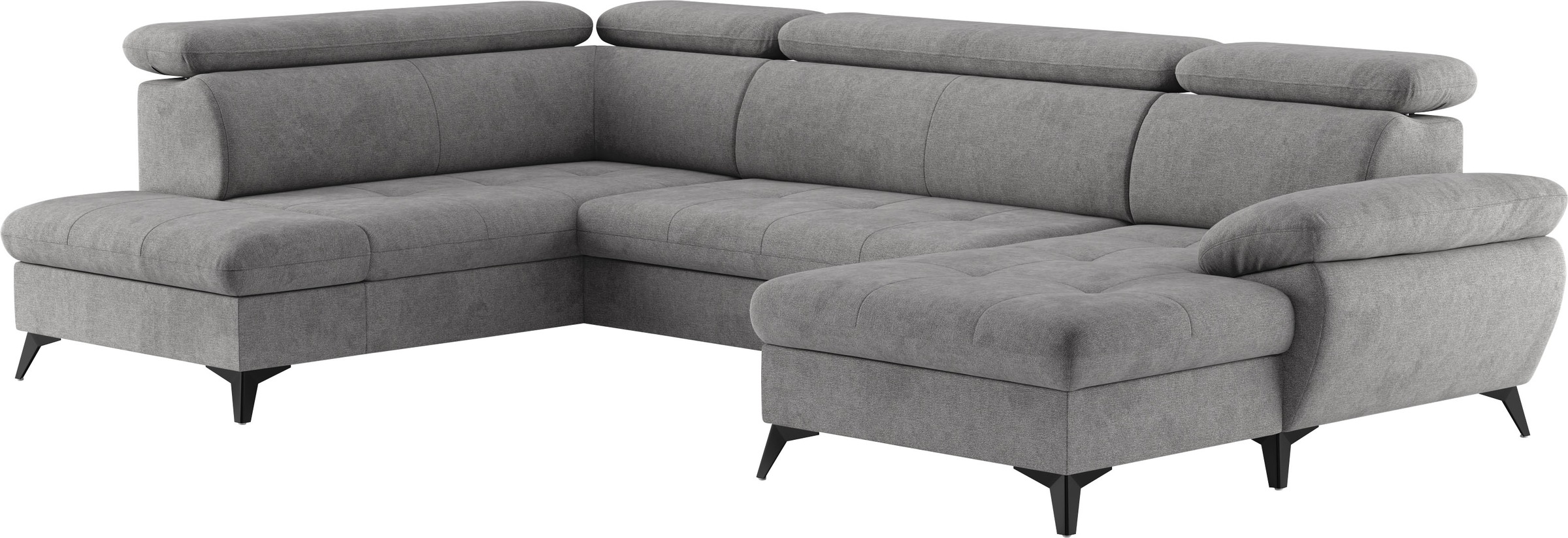 COTTA Hudson U-Shape Sectional Sofa, 324cm Grey 6