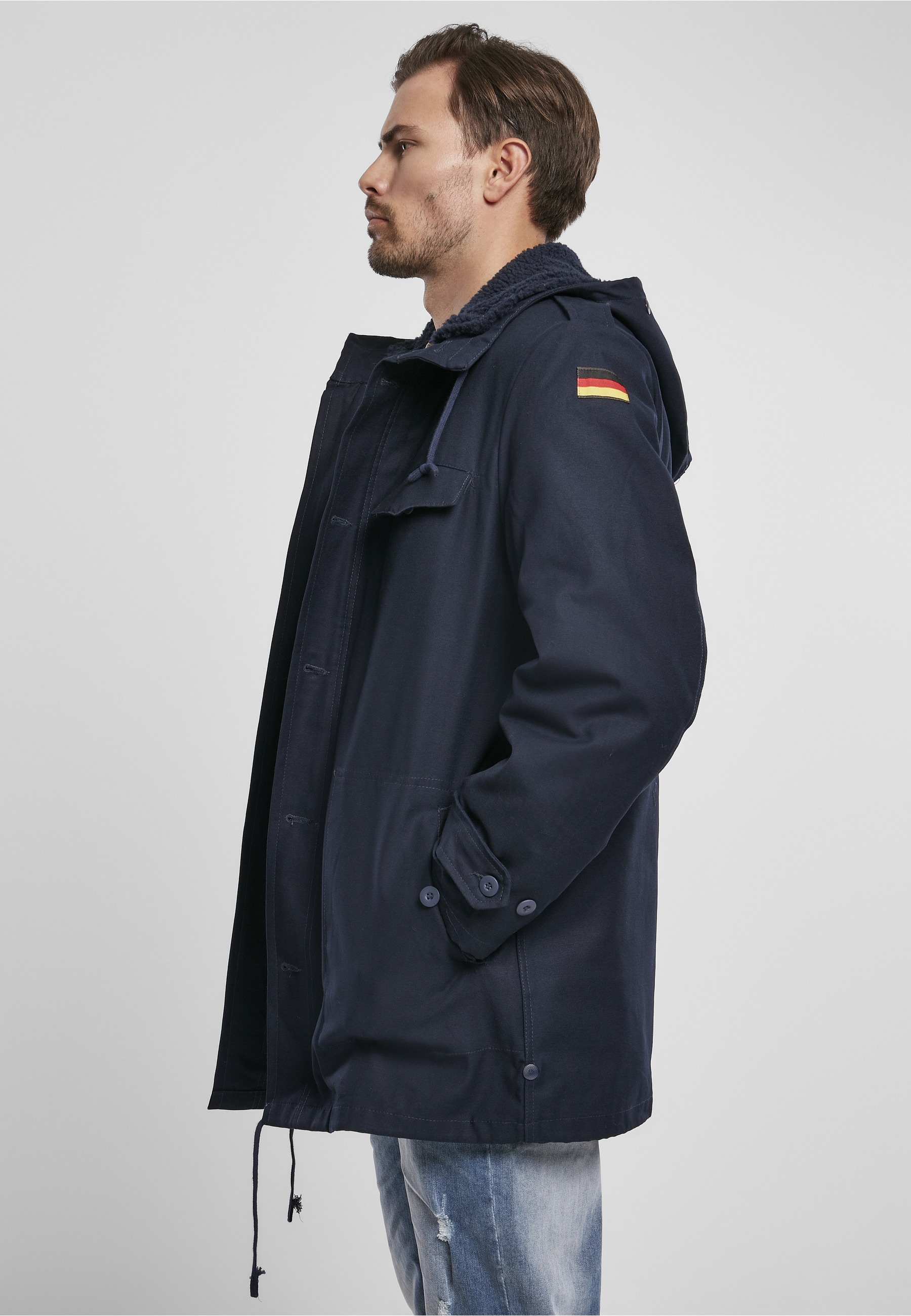 Brandit Allwetterjacke »Brandit Herren BW Flag Parka« 1 Stk. tlg. mit Kapuze