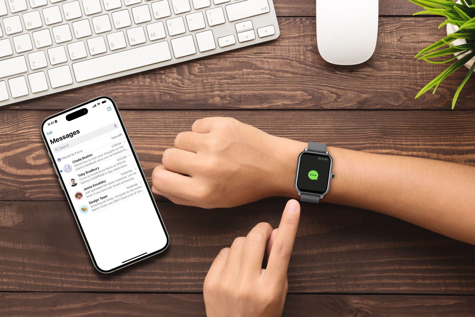 Cellularline Smartwatch »Bluetooth Smartwatch ION«, (4,65 cm / 1,83 Zoll), Proprietär, 0 GB,)