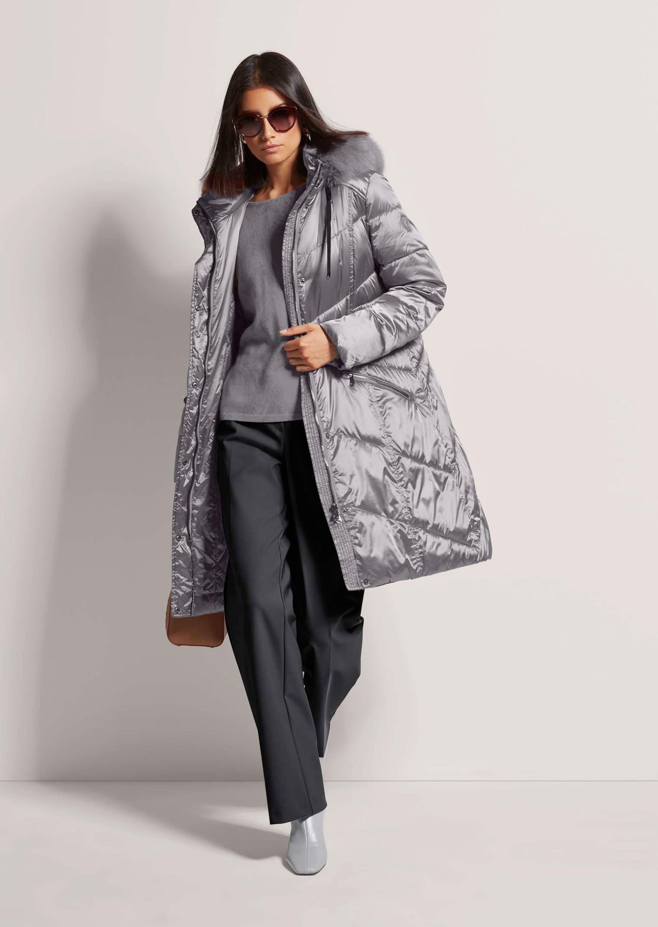 MADELEINE Steppjacke »Wintermantel Kapuzenjacke mit Fancy-Stepp«