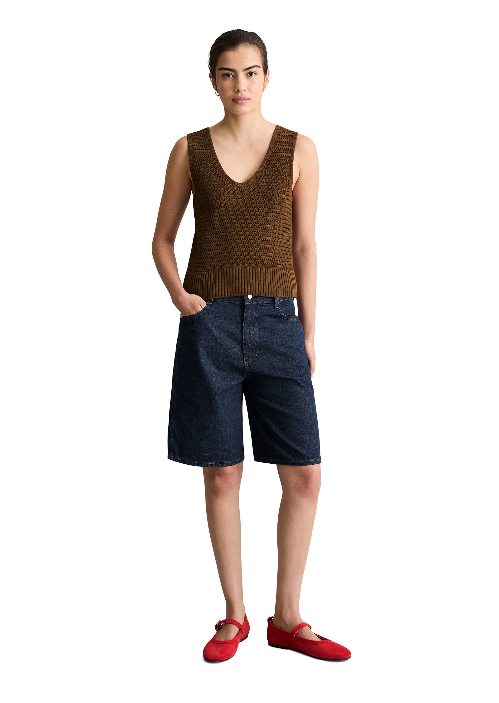 Marc O'Polo DENIM Strickpullover »aus Organic Cotton«