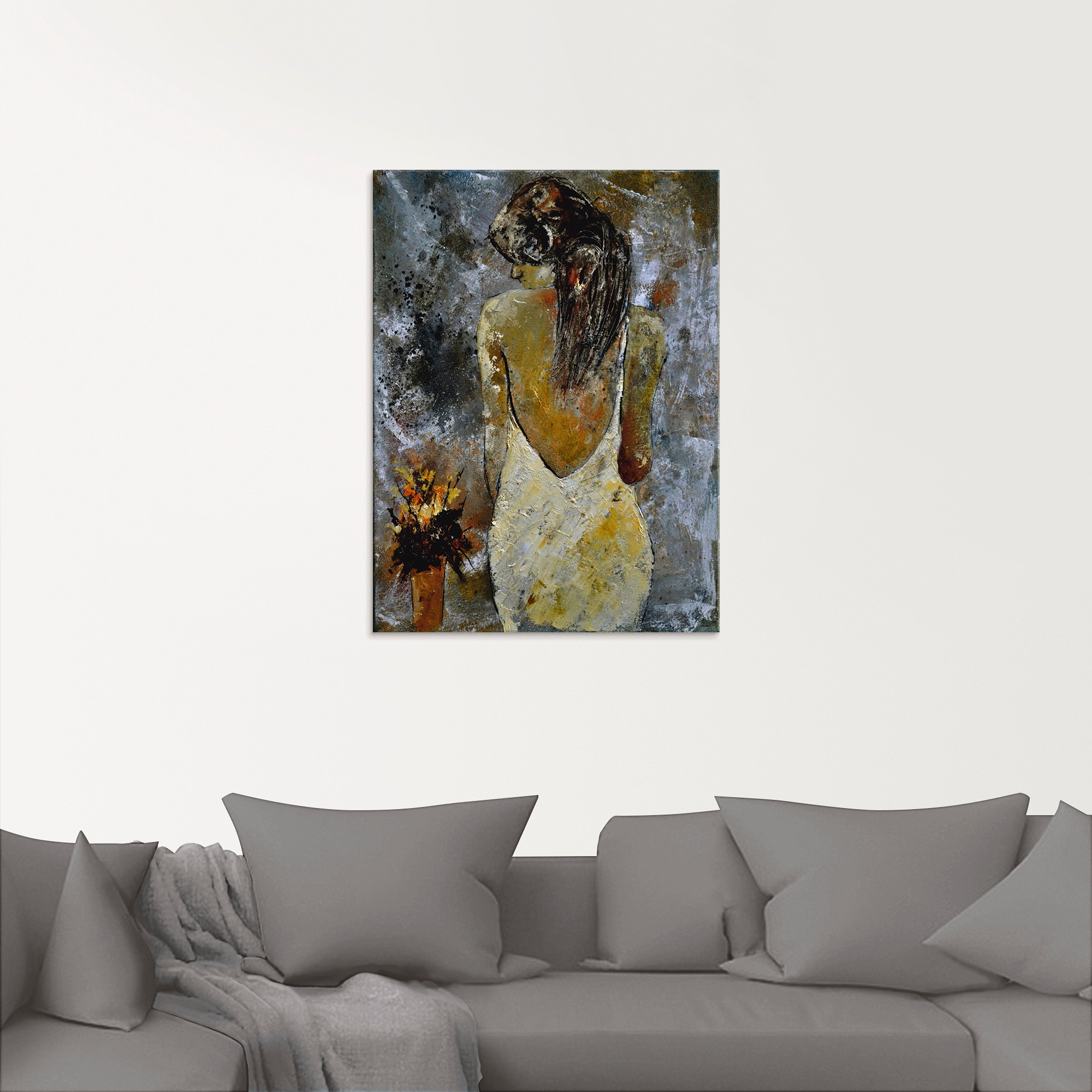 Artland Glasbild »Junge Frau«, Frau, (1 St.), in verschiedenen Größen