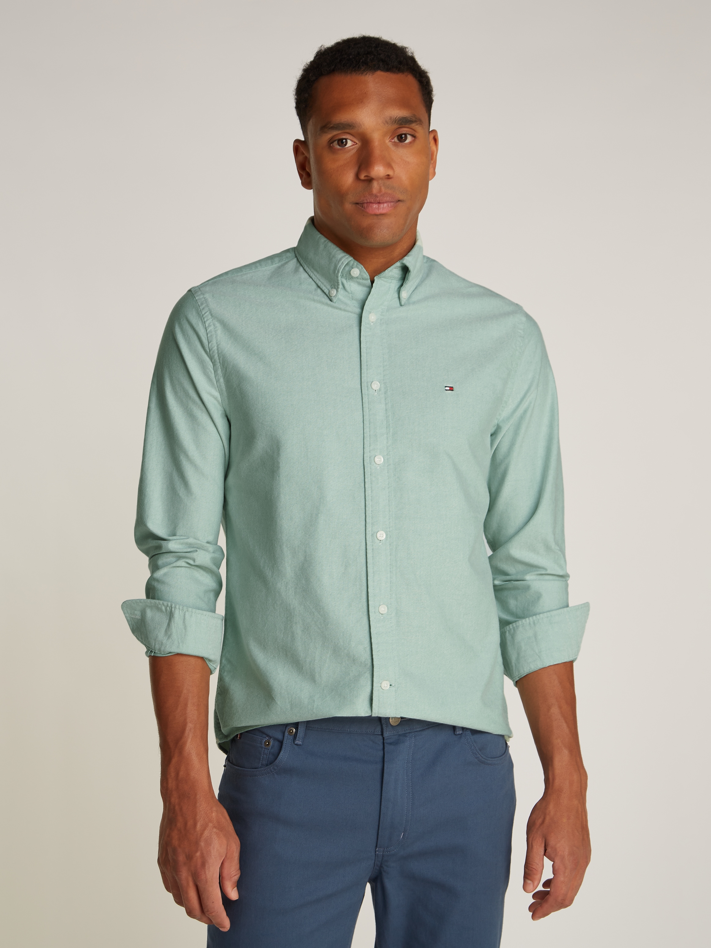 Tommy Hilfiger "SOLID HERITAGE OXFORD Regular Fit SHIRT" günstig online kaufen