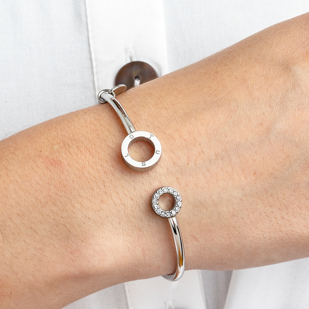 Lotus Armspange »Essentials« mit Glasstein