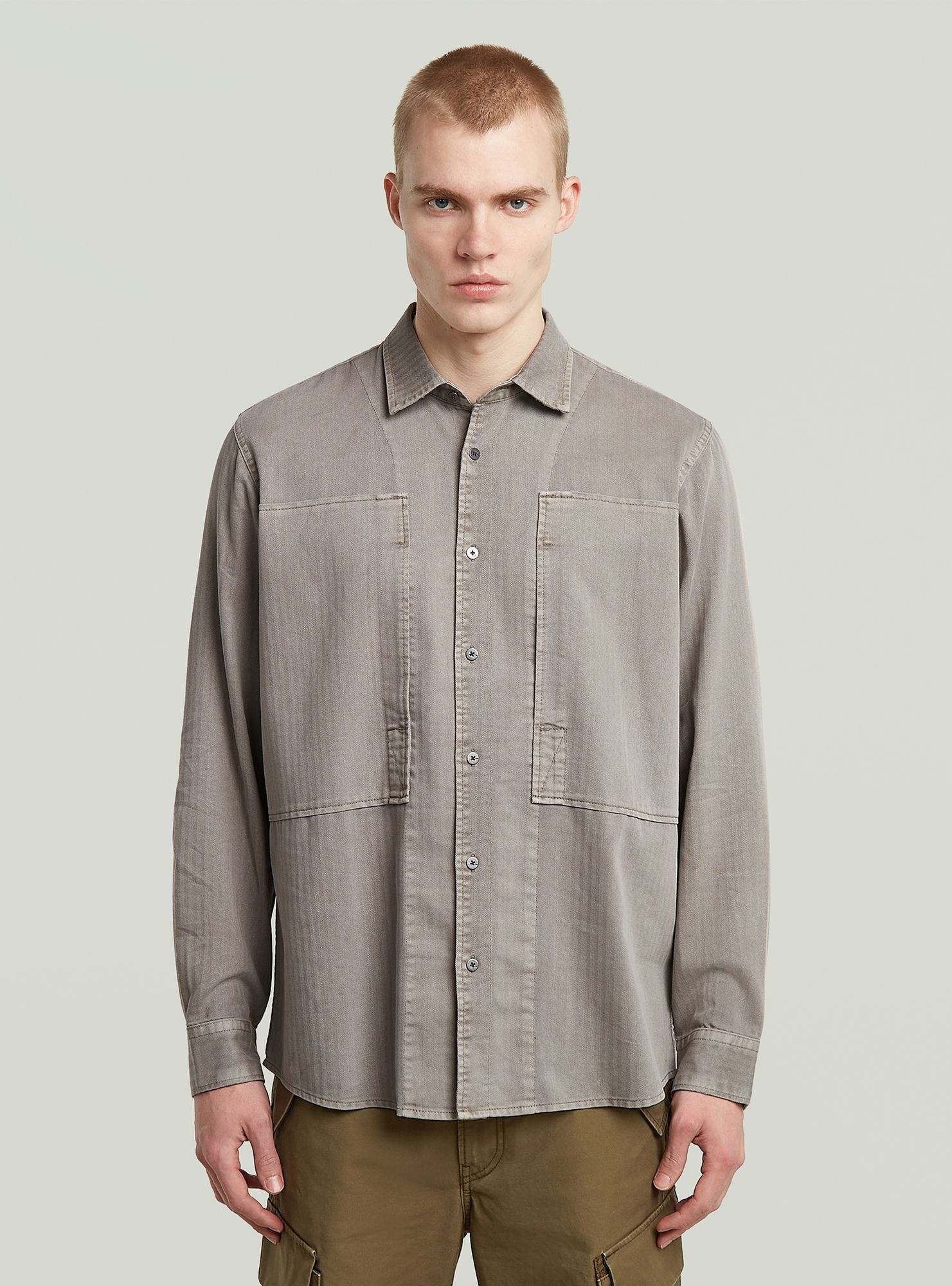 G-STAR Langarmshirt "Panelled Pocket Regular Shirt" günstig online kaufen
