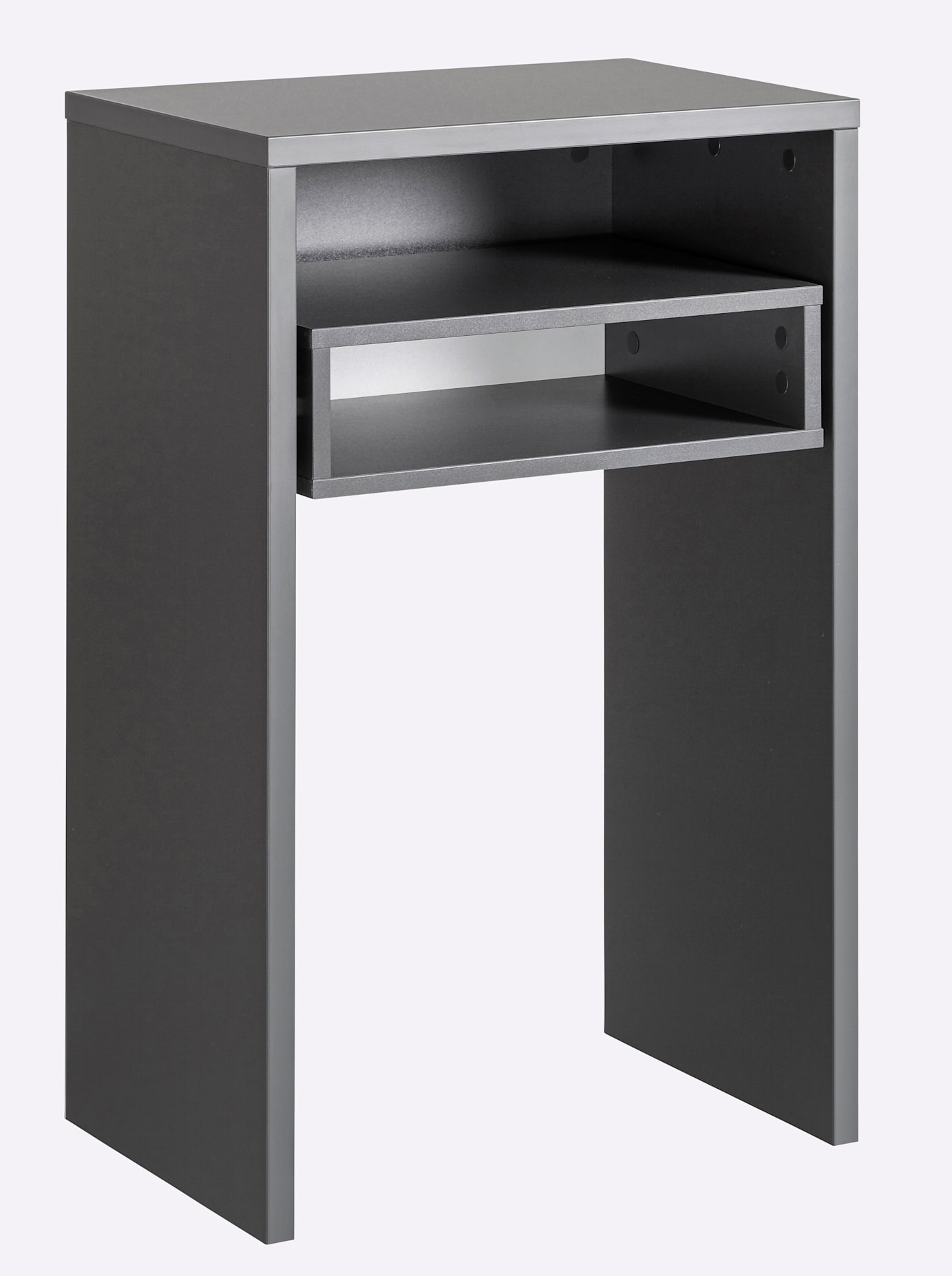Schreibtisch HEINE HOME, grau (anthrazit), B:55cm H:88cm T:40cm, Tische, Schreibtisch 3