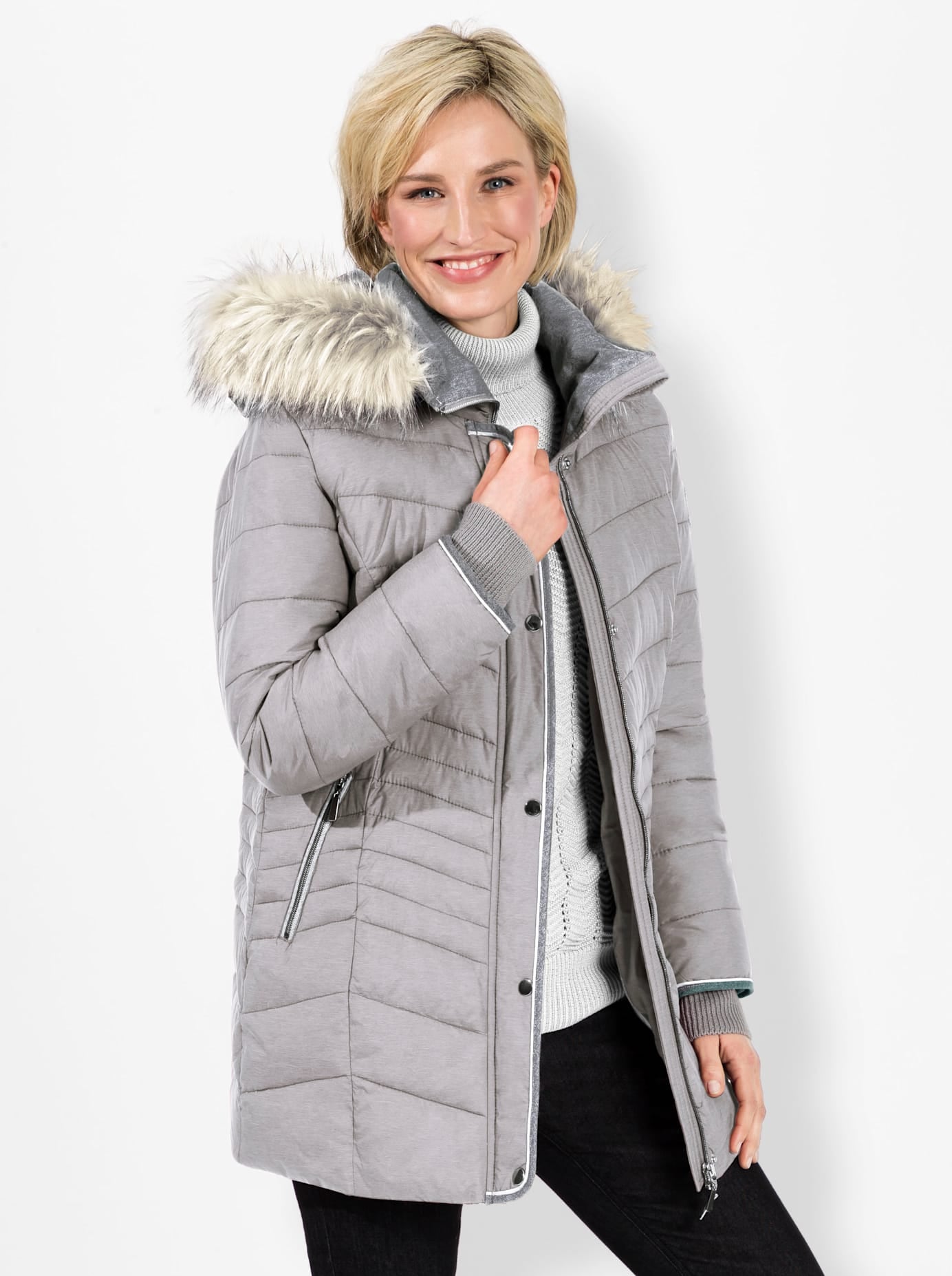 Casual Looks Steppjacke, mit Kapuze