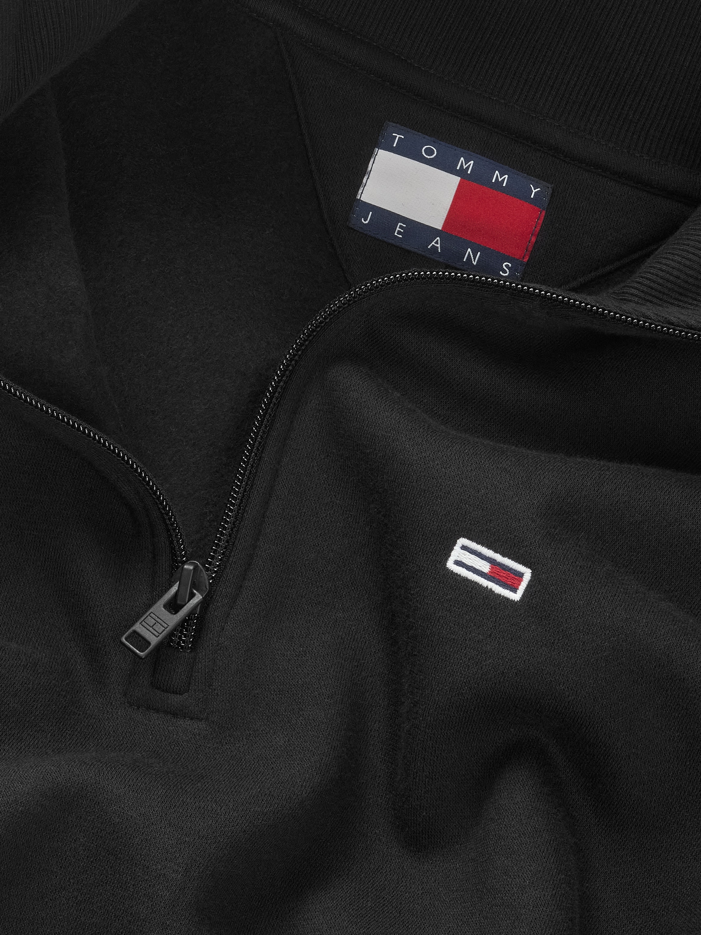 Tommy Jeans Sweatshirt »TJM REG FLEECE 1/4ZIP MOCK NECK«, mit Fleece