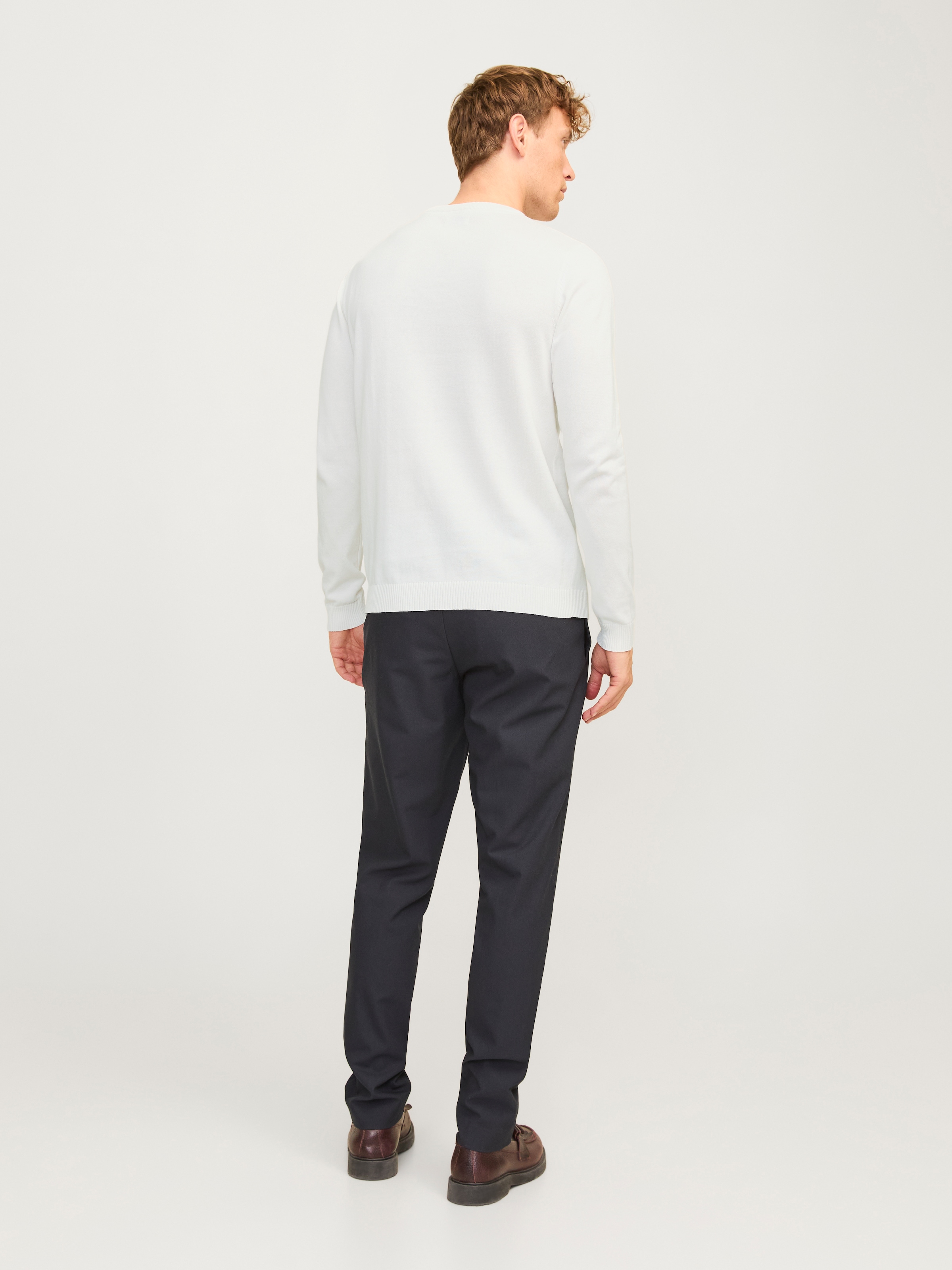Jack & Jones Rundhalspullover »JJEBASIC KNIT CREW NECK NOOS«, mit Rundhalsausschnitt