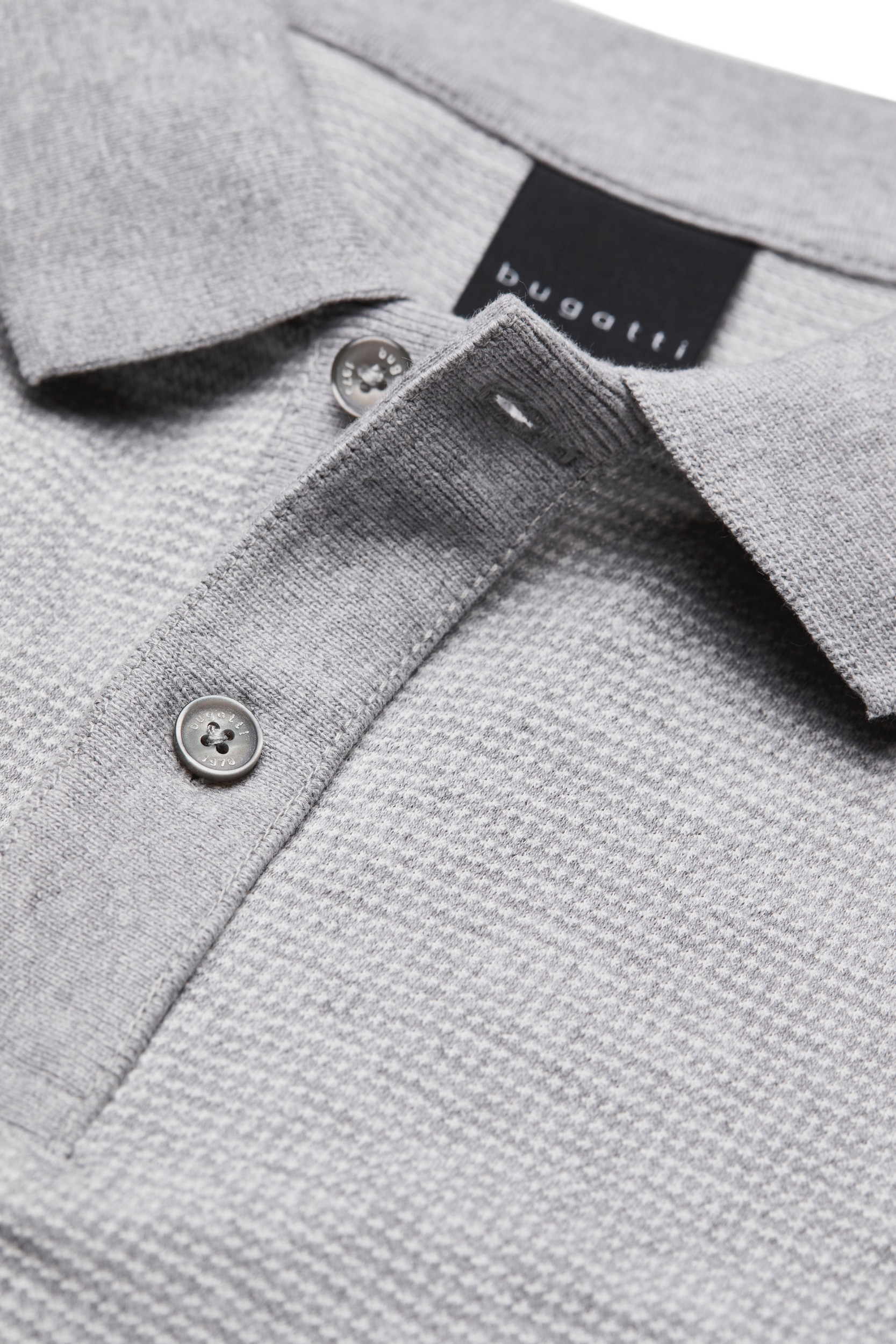 bugatti Poloshirt, in 2-tone-Optik