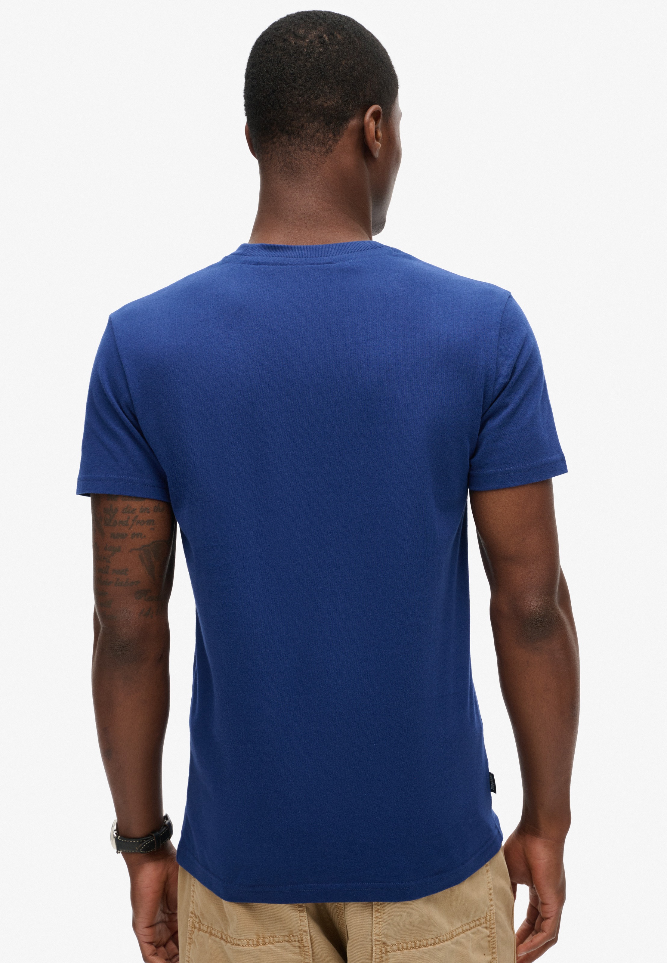 Superdry T-shirt à Manches Courtes Vintage Logo Embroidered Supermarine Navy S Homme 3