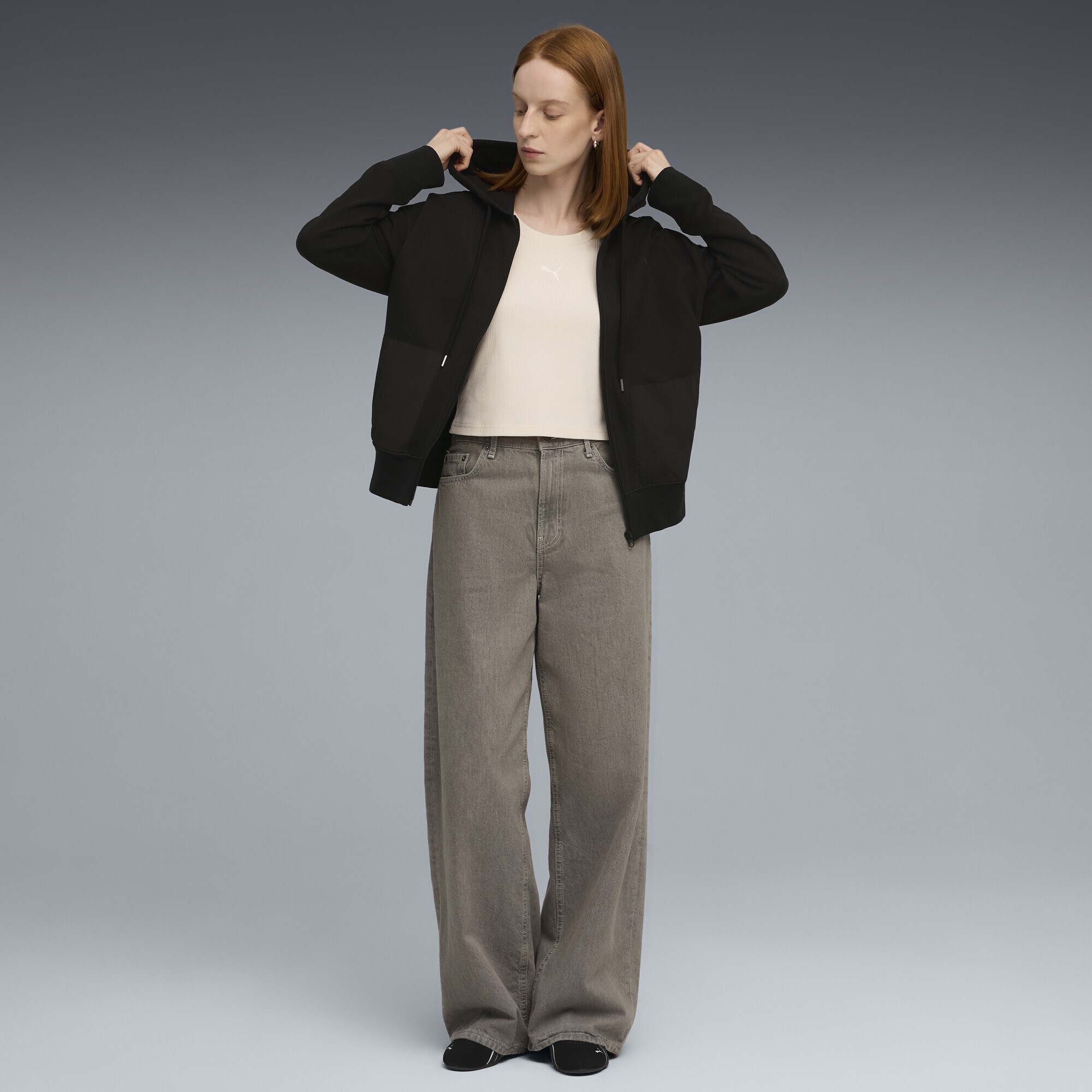PUMA Sweatjacke »HER Relaxed Kapuzenjacke Damen«